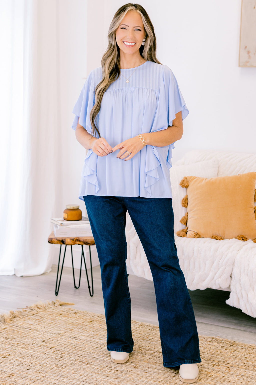 Joy And Jasmine Top, Blue