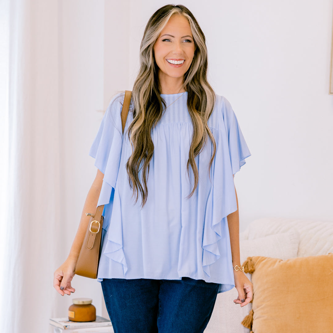 Joy And Jasmine Top, Blue