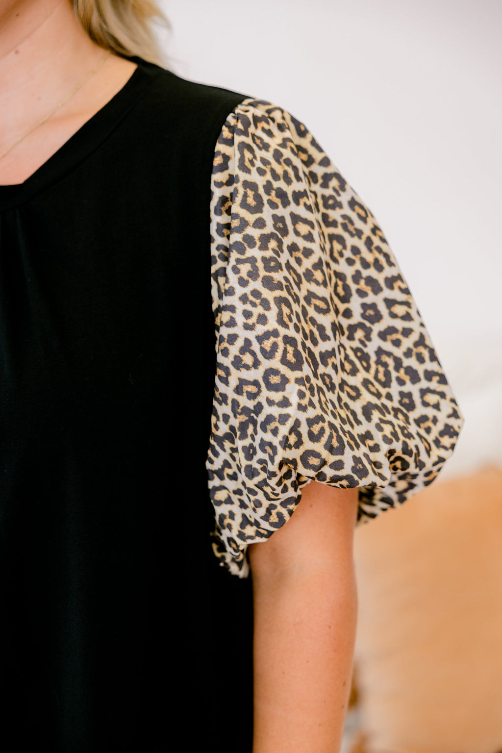 Joyful Days Top, Leopard