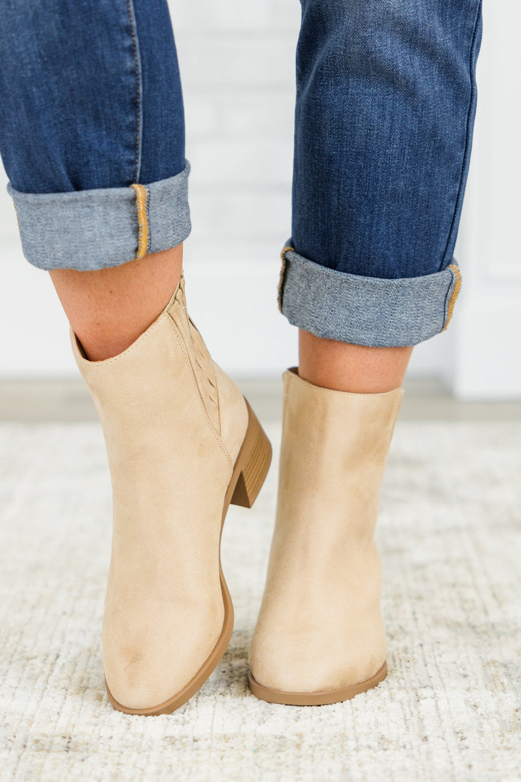Jumping Ahead Booties, Camel