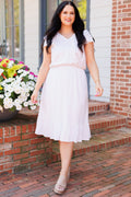 Jumping On Clouds Dress, White