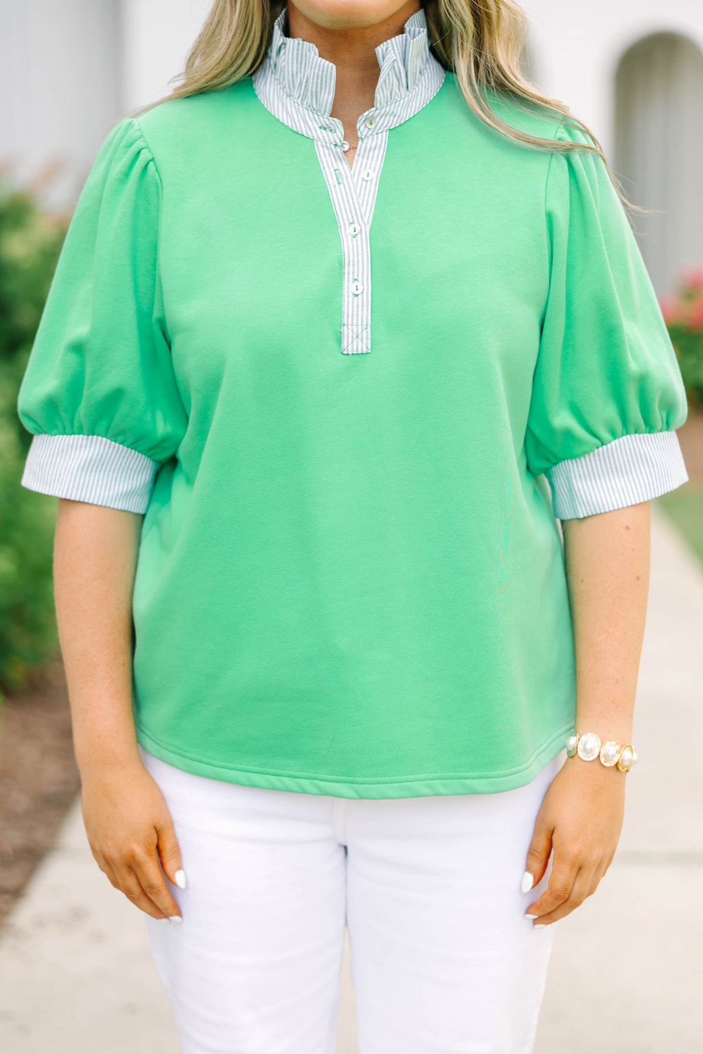 Just As Expected Top, Green