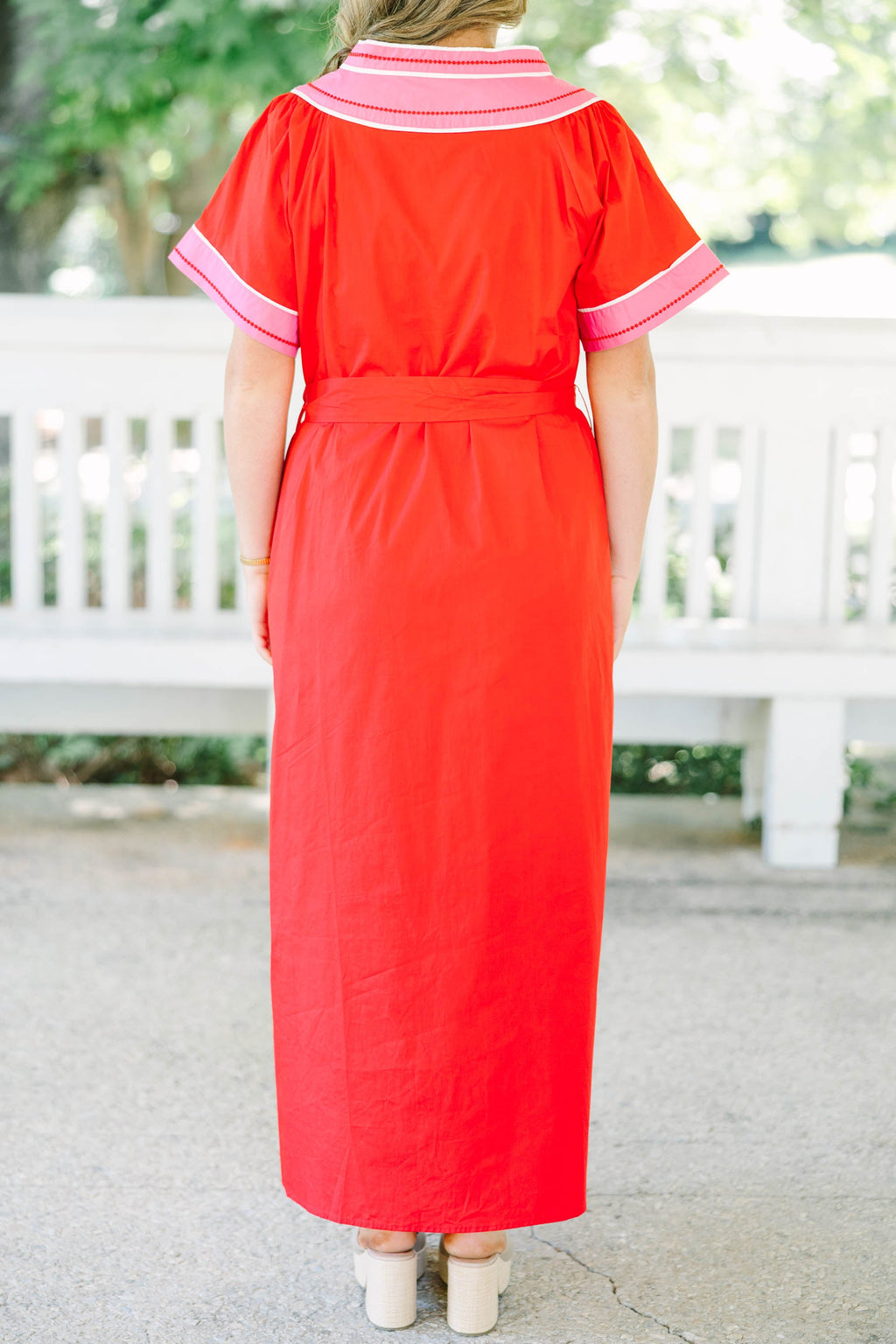 Just Breathe Dress, Red