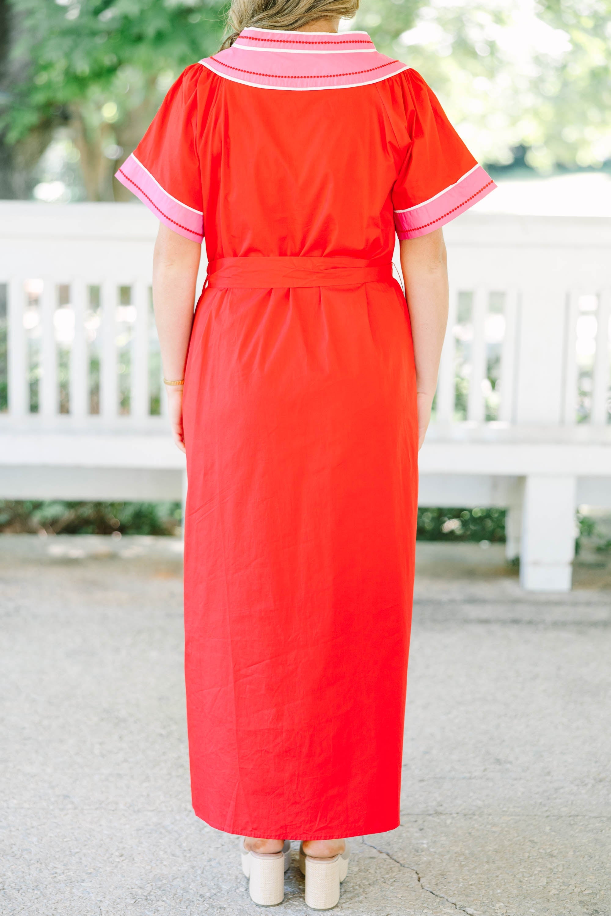 Just Breathe Dress, Red