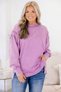 Just For Fun Sweatshirt, Bright Lavender