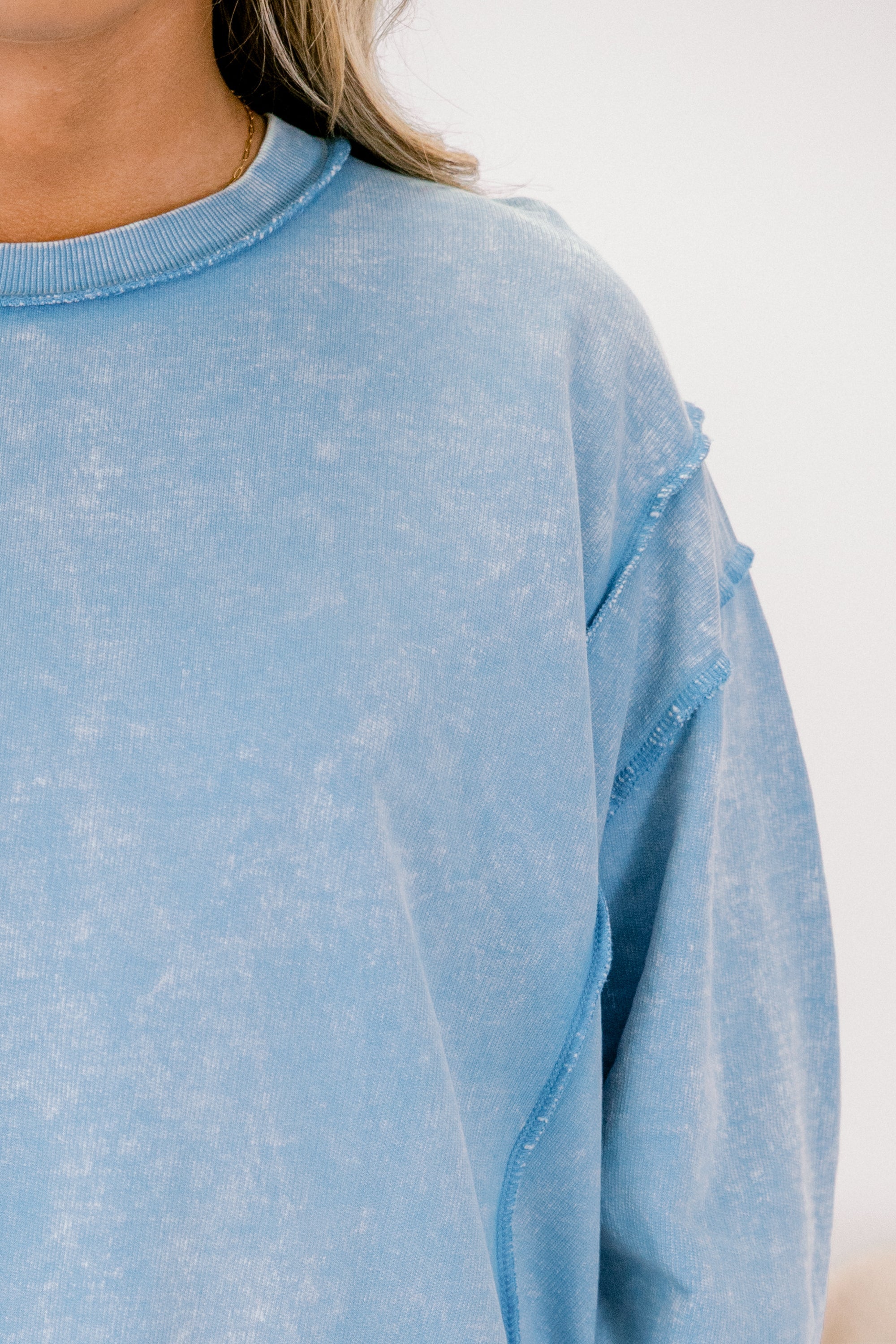Just For Fun Sweatshirt, Deep Sky