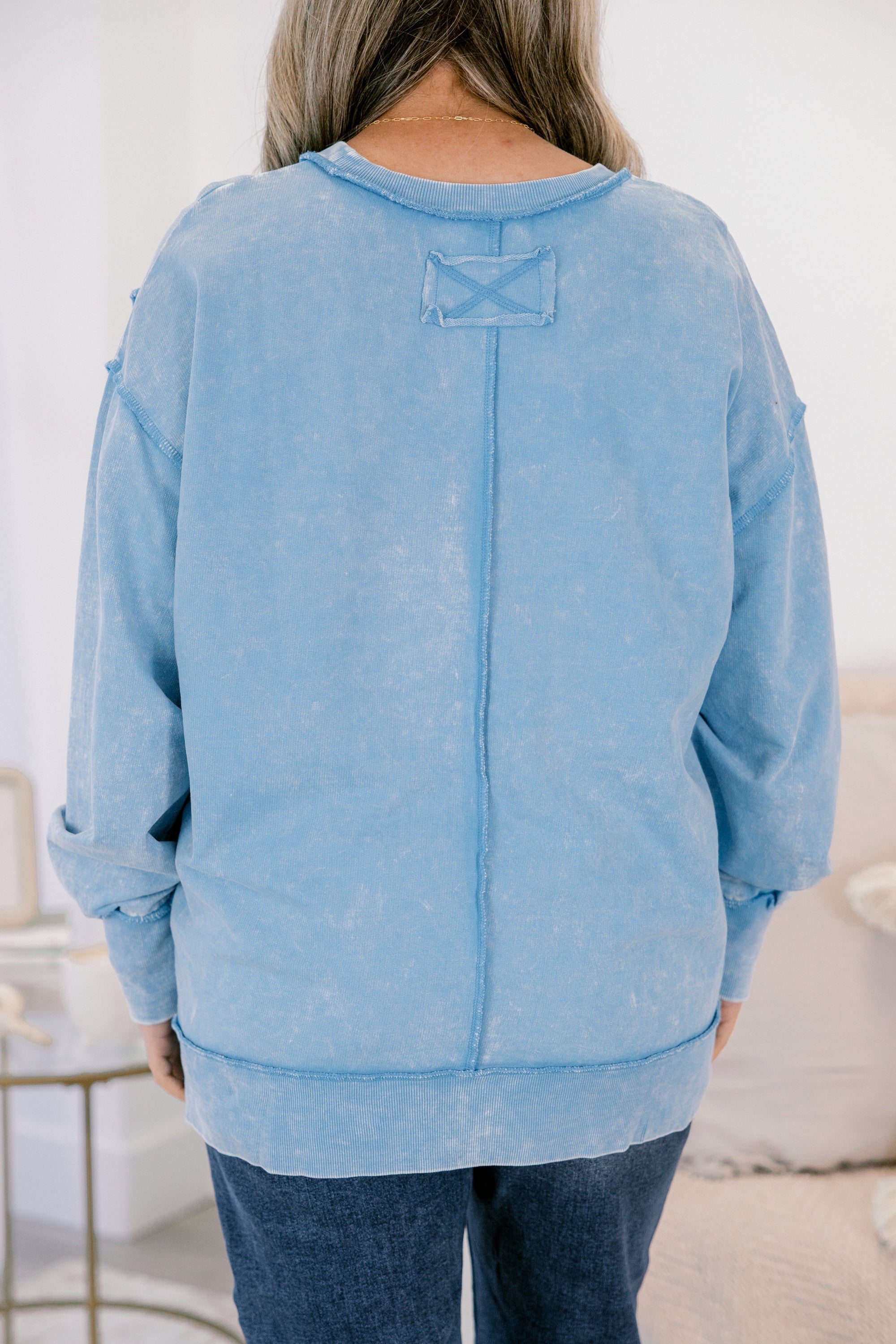 Just For Fun Sweatshirt, Deep Sky