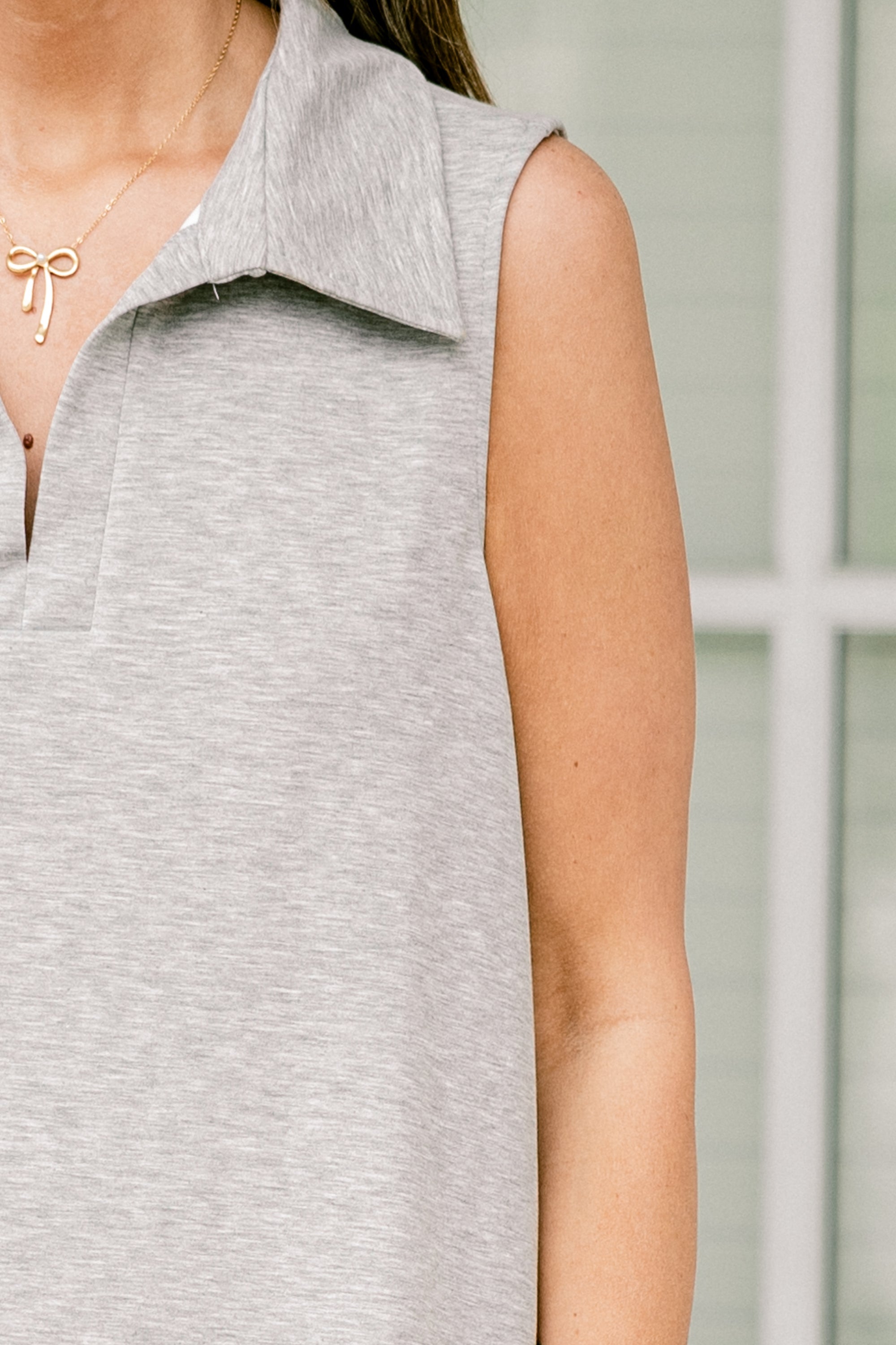 Just Go With It Dress, Heather Grey