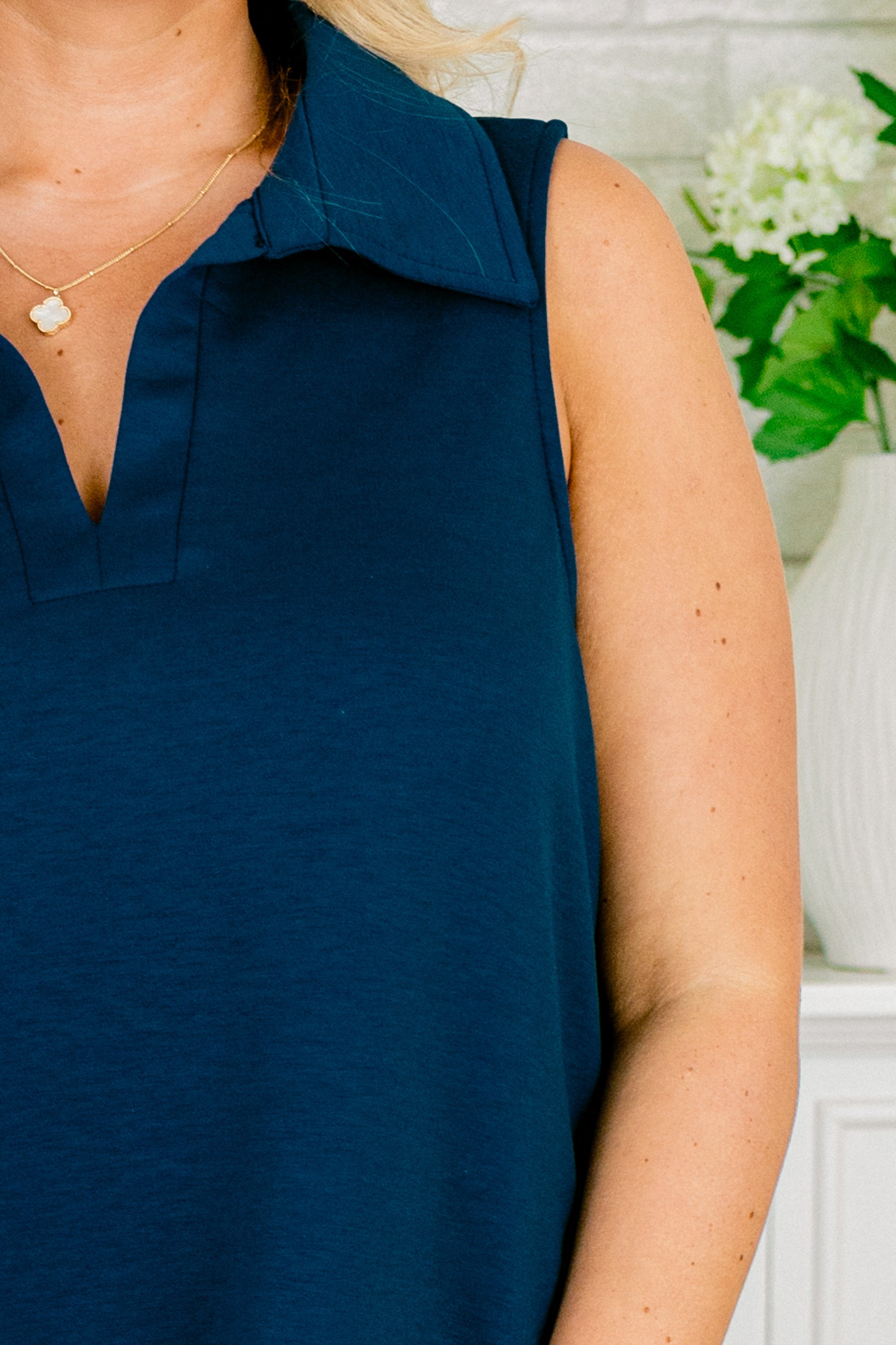 Just Go With It Dress, Azure Navy