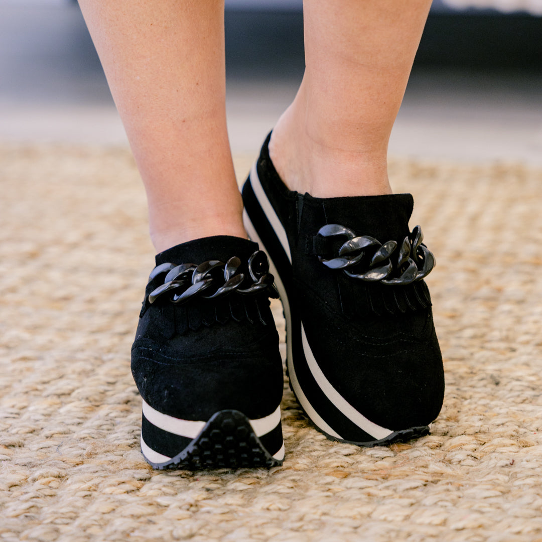 Just Got Back Sneakers, Black