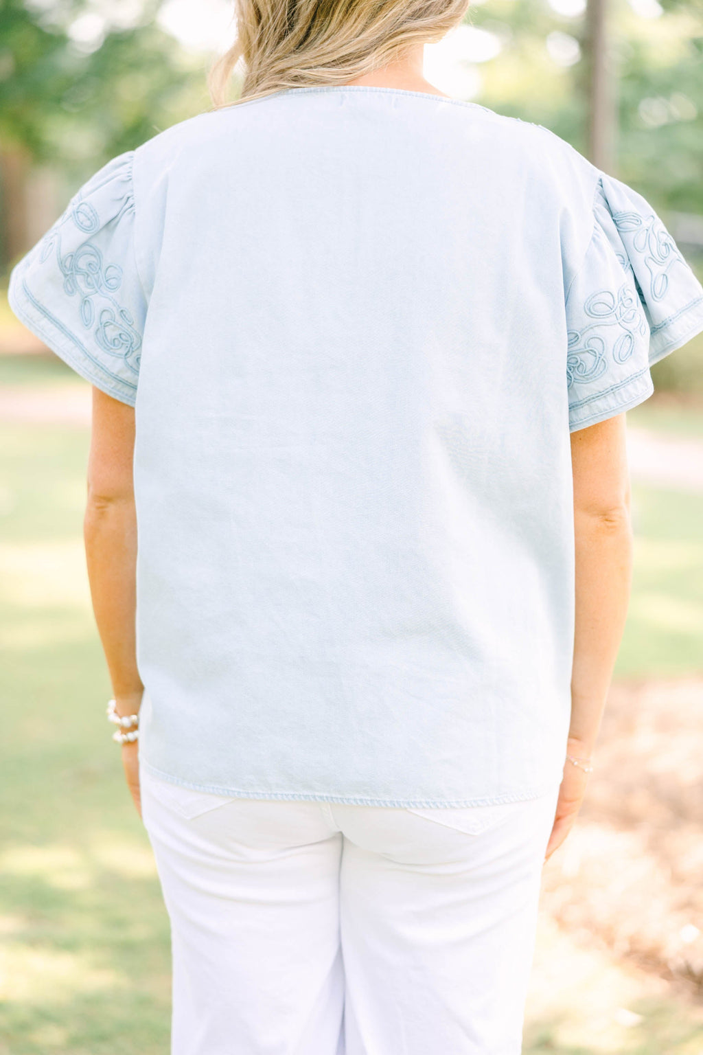 Just Imagine Top, Light Denim