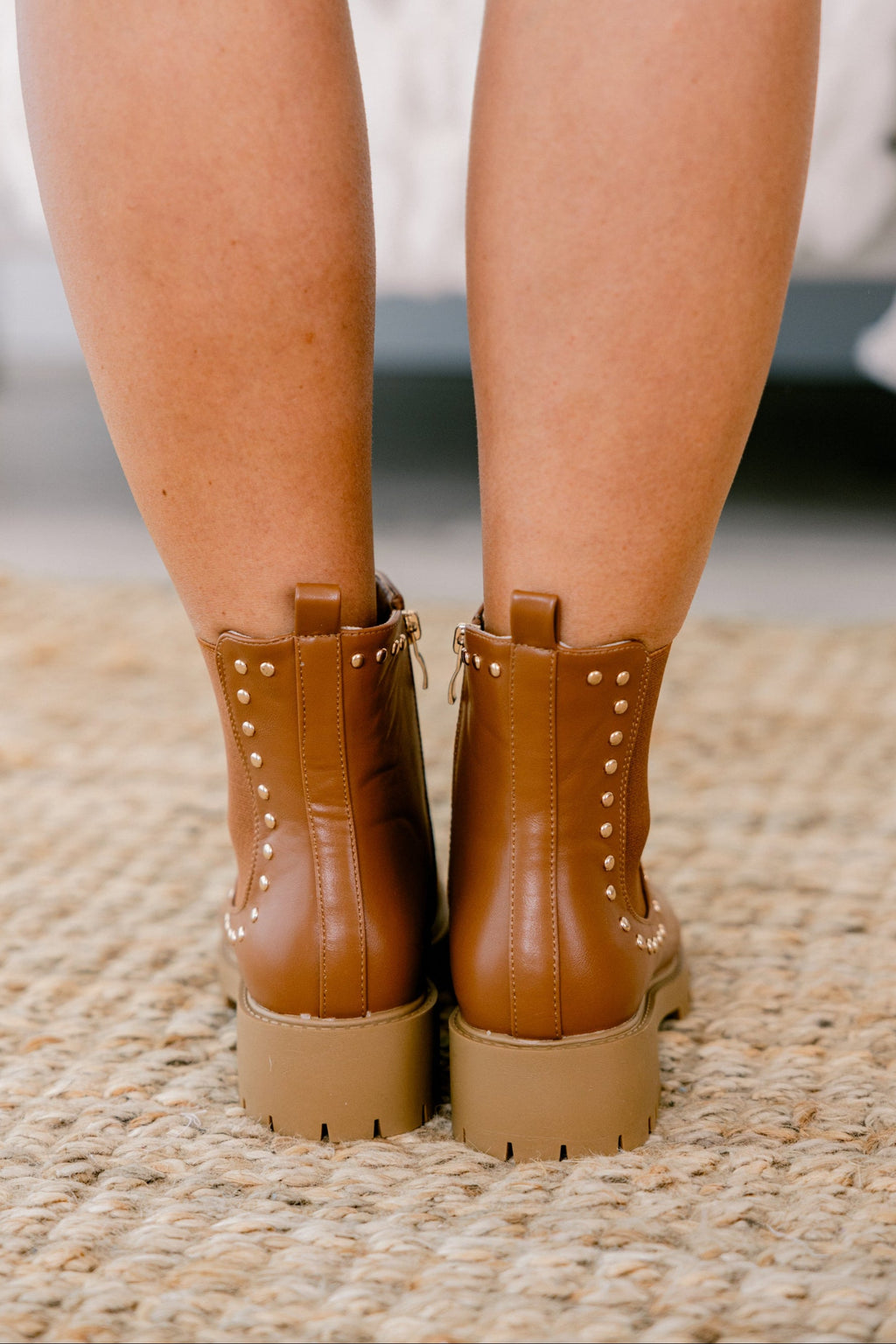 Just Like Us Booties, Camel