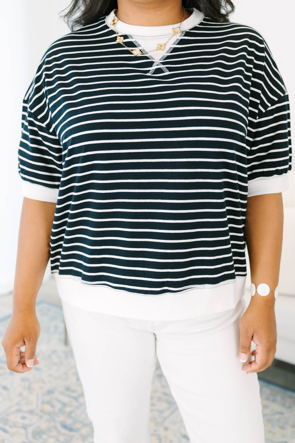 Just Relaxed Top, Black