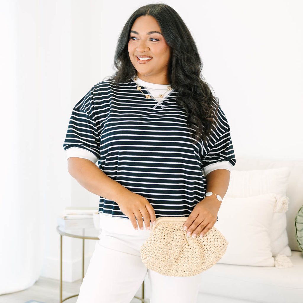Just Relaxed Top, Black