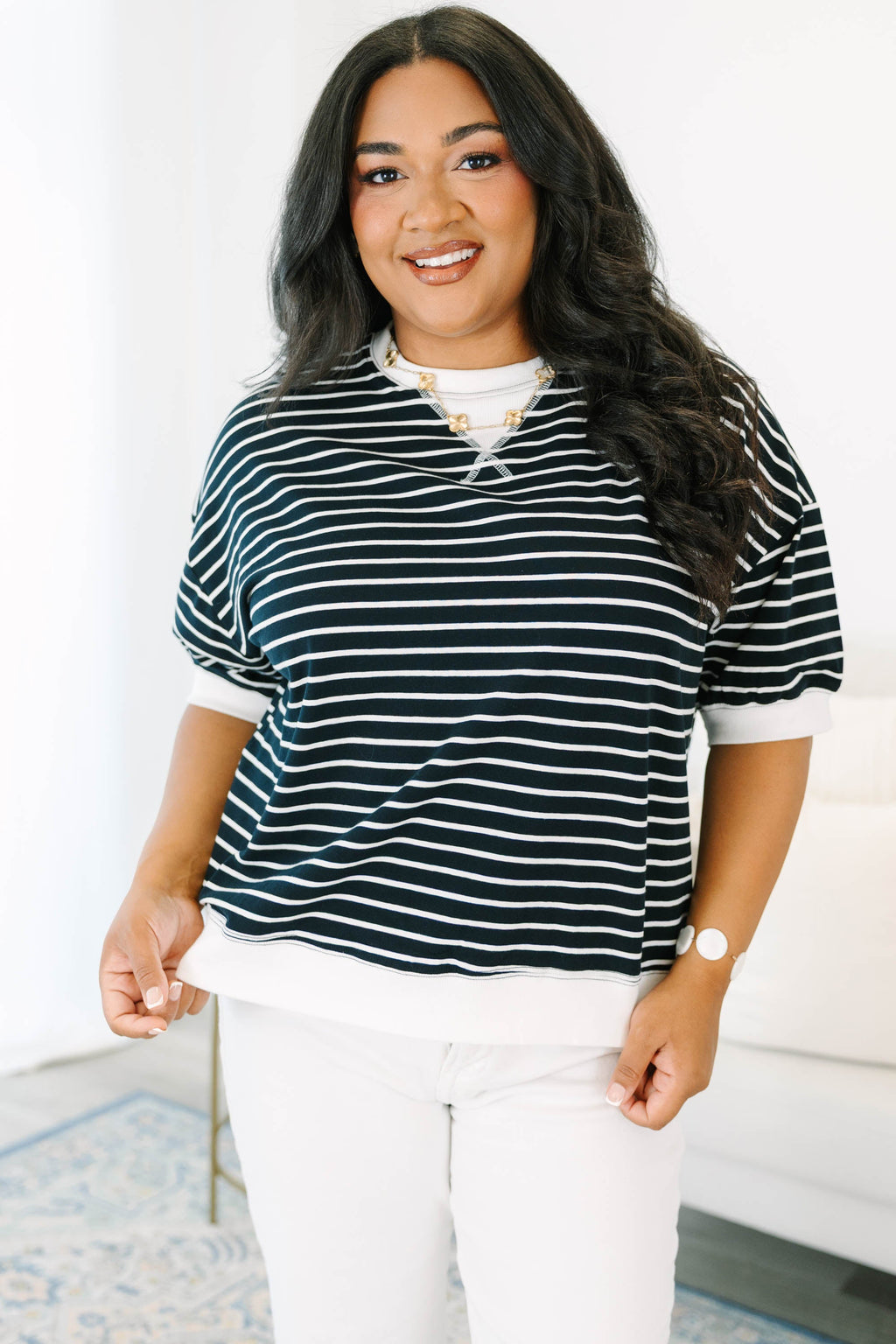 Just Relaxed Top, Black