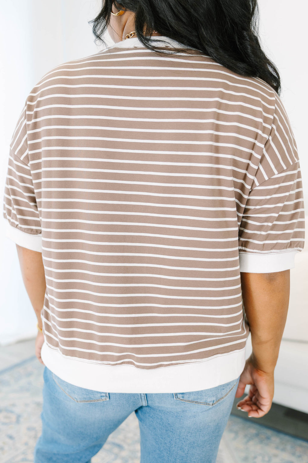 Just Relaxed Top, Brown