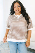 Just Relaxed Top, Brown