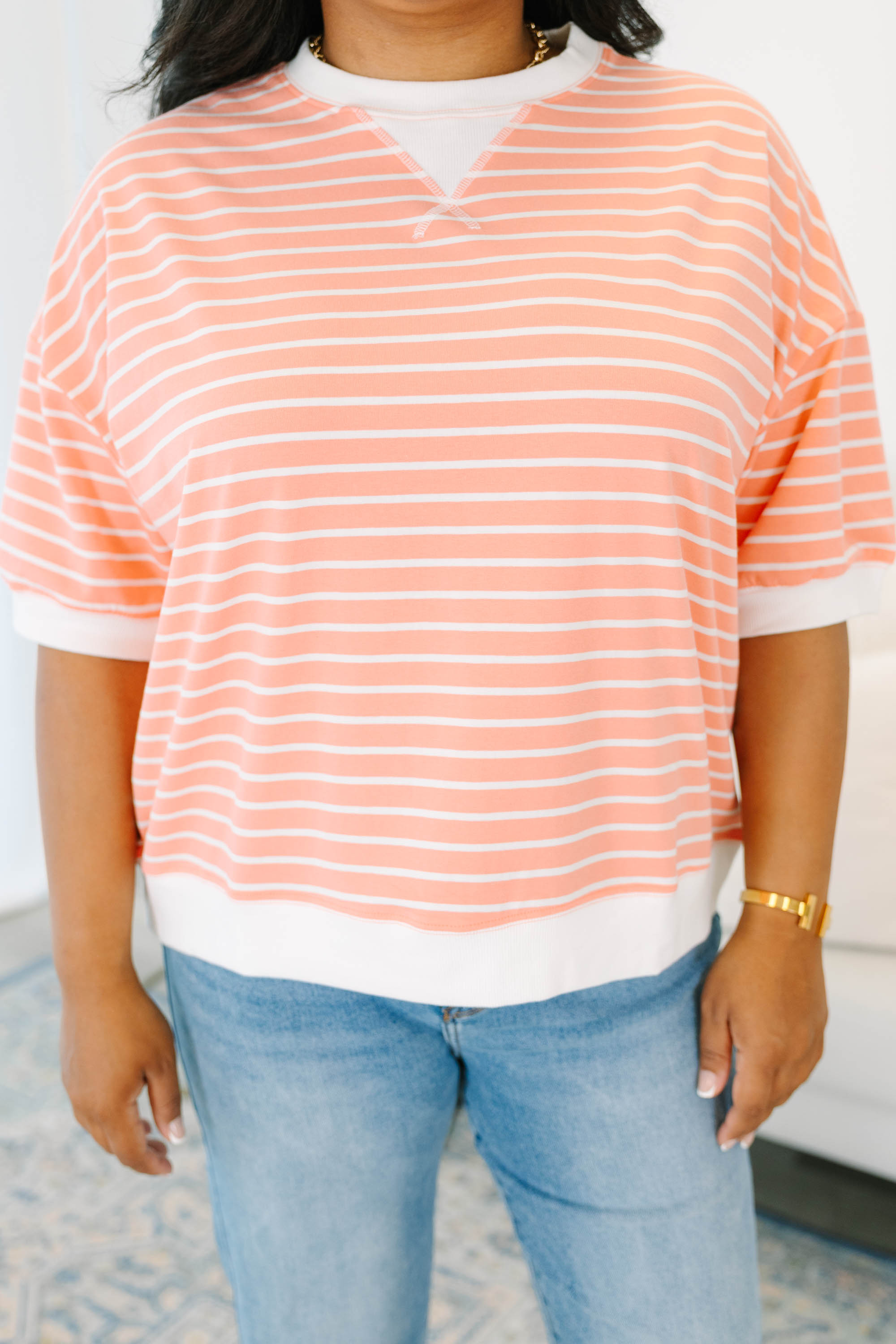 Just Relaxed Top, Coral