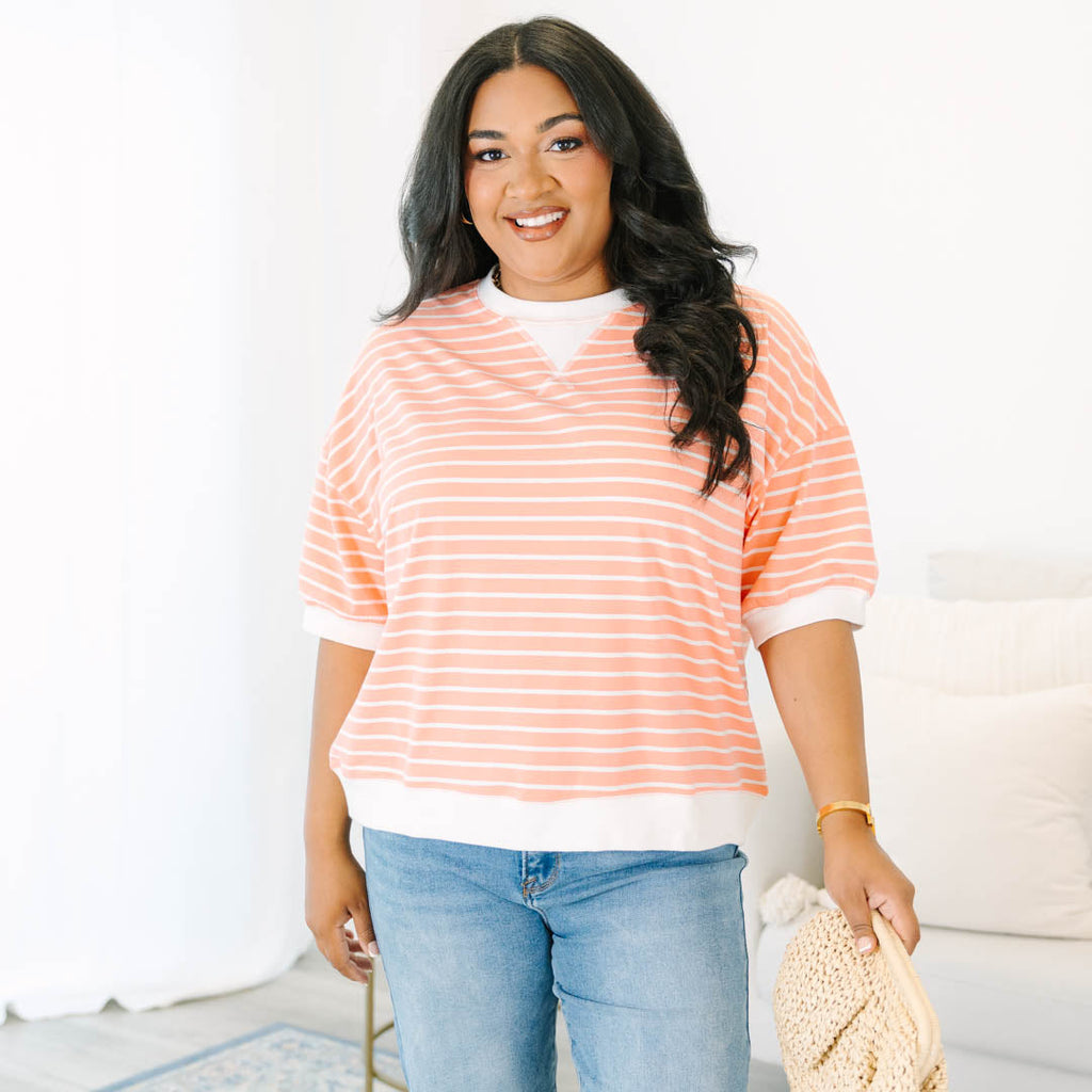 Just Relaxed Top, Coral
