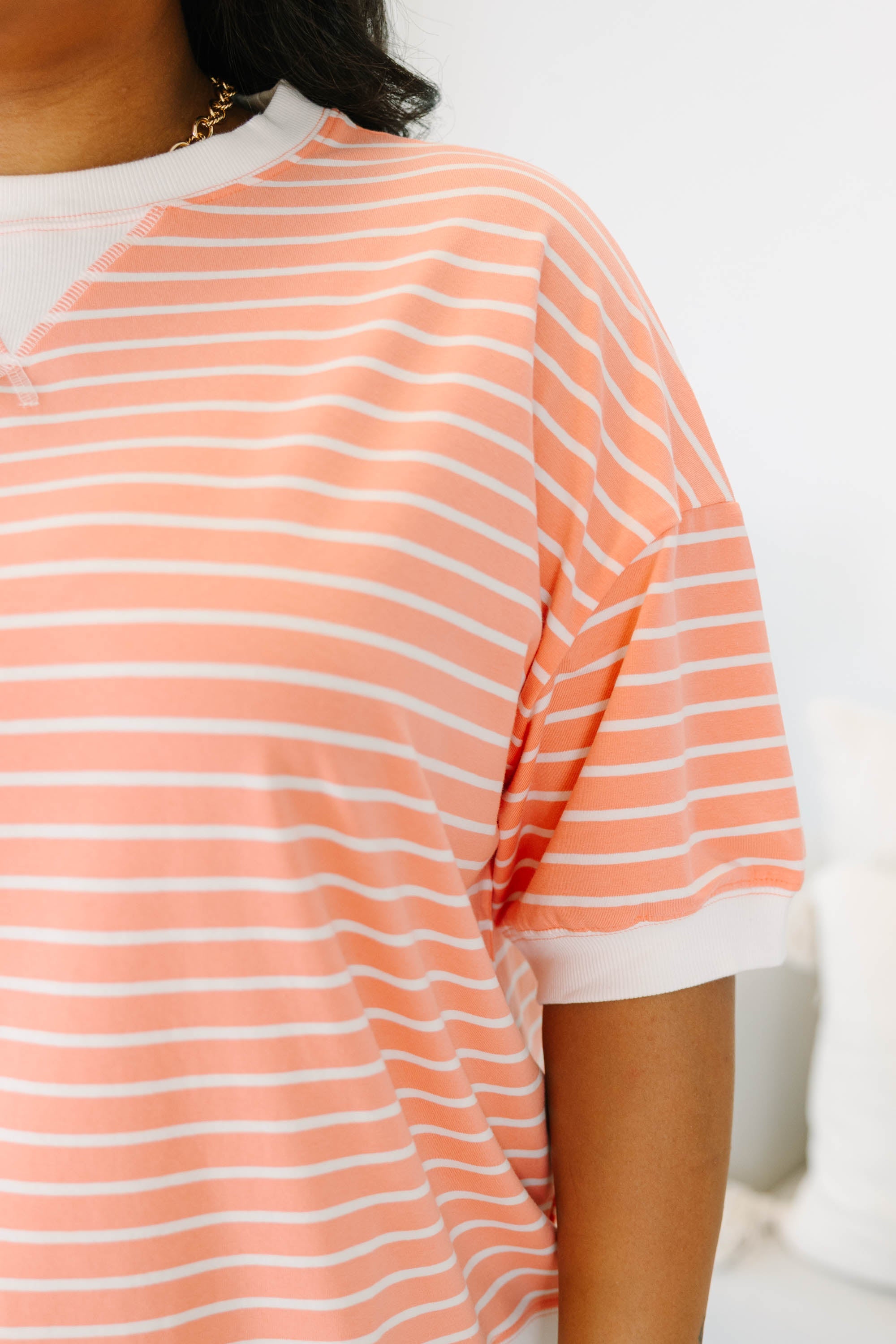 Just Relaxed Top, Coral
