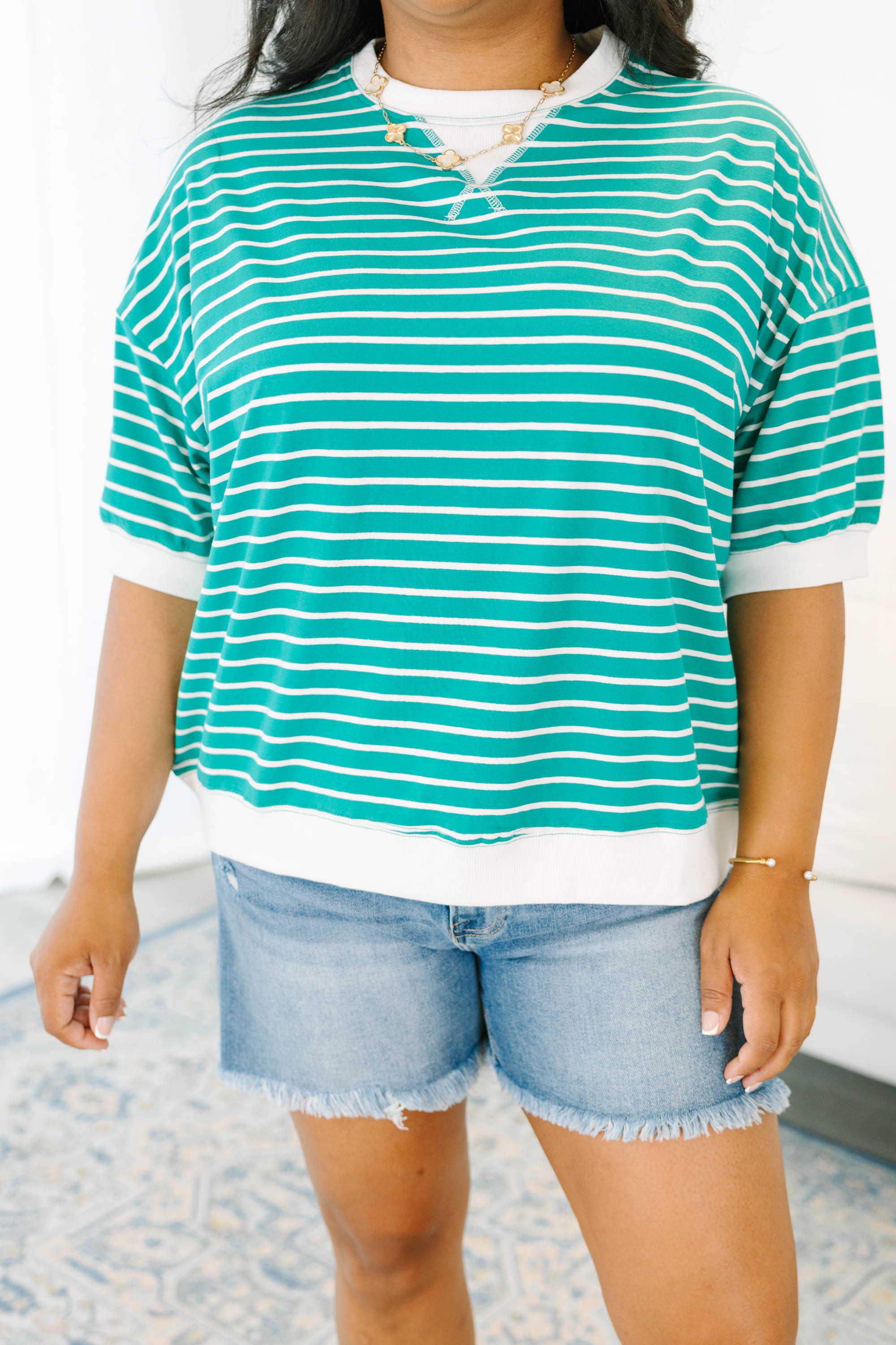 Just Relaxed Top, Green
