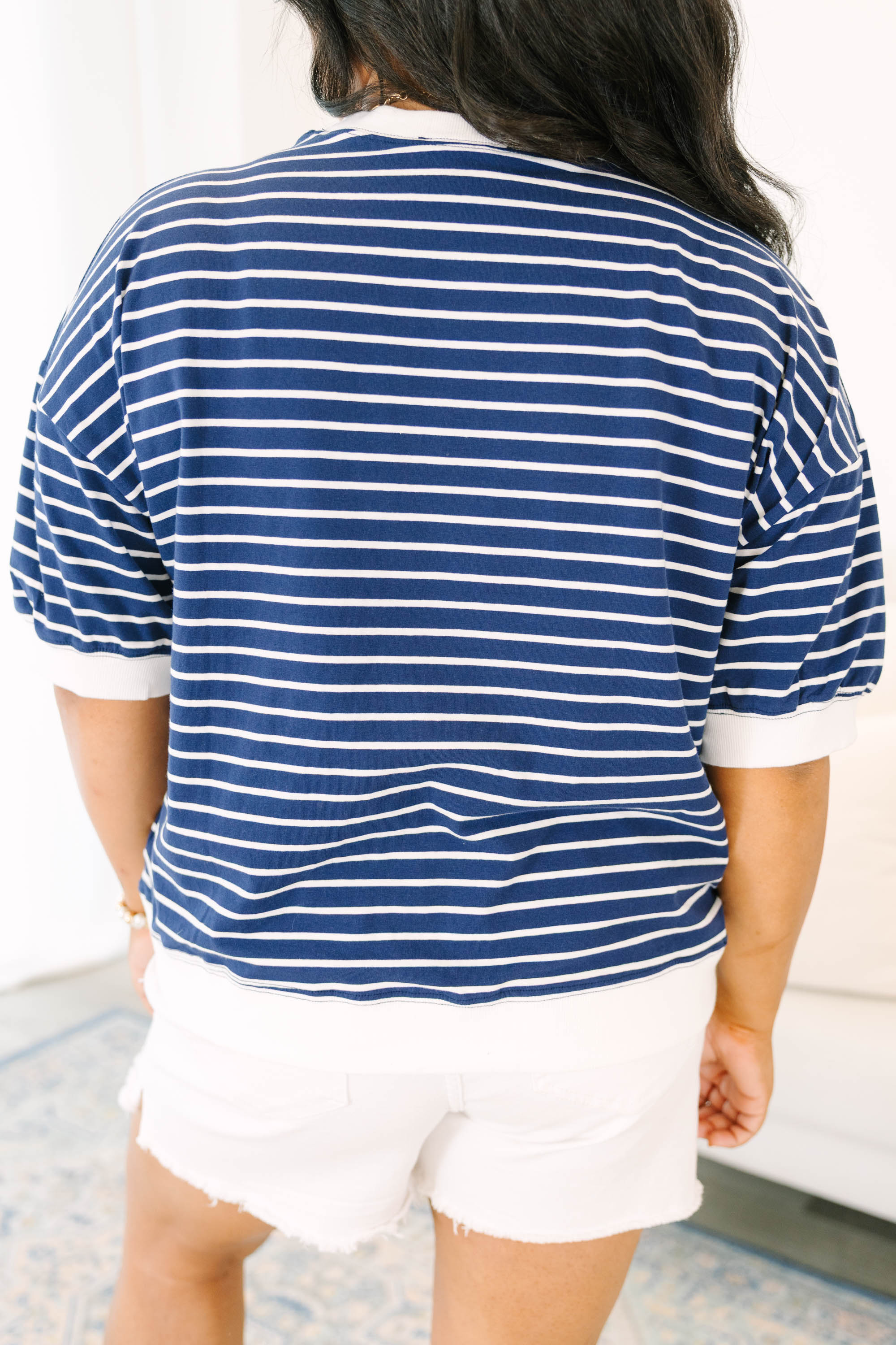 Just Relaxed Top, Navy