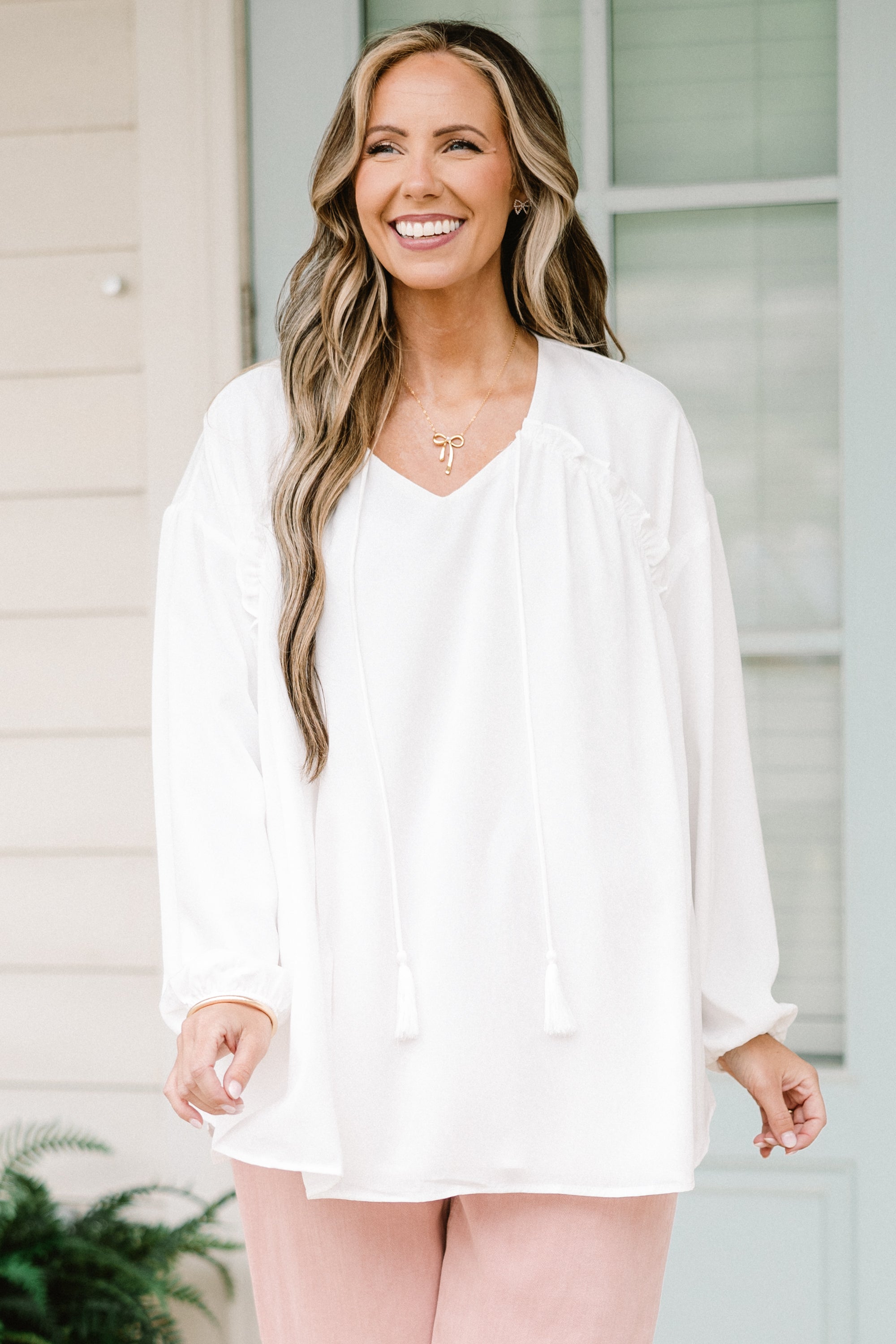 Just Stepping Out Top, White
