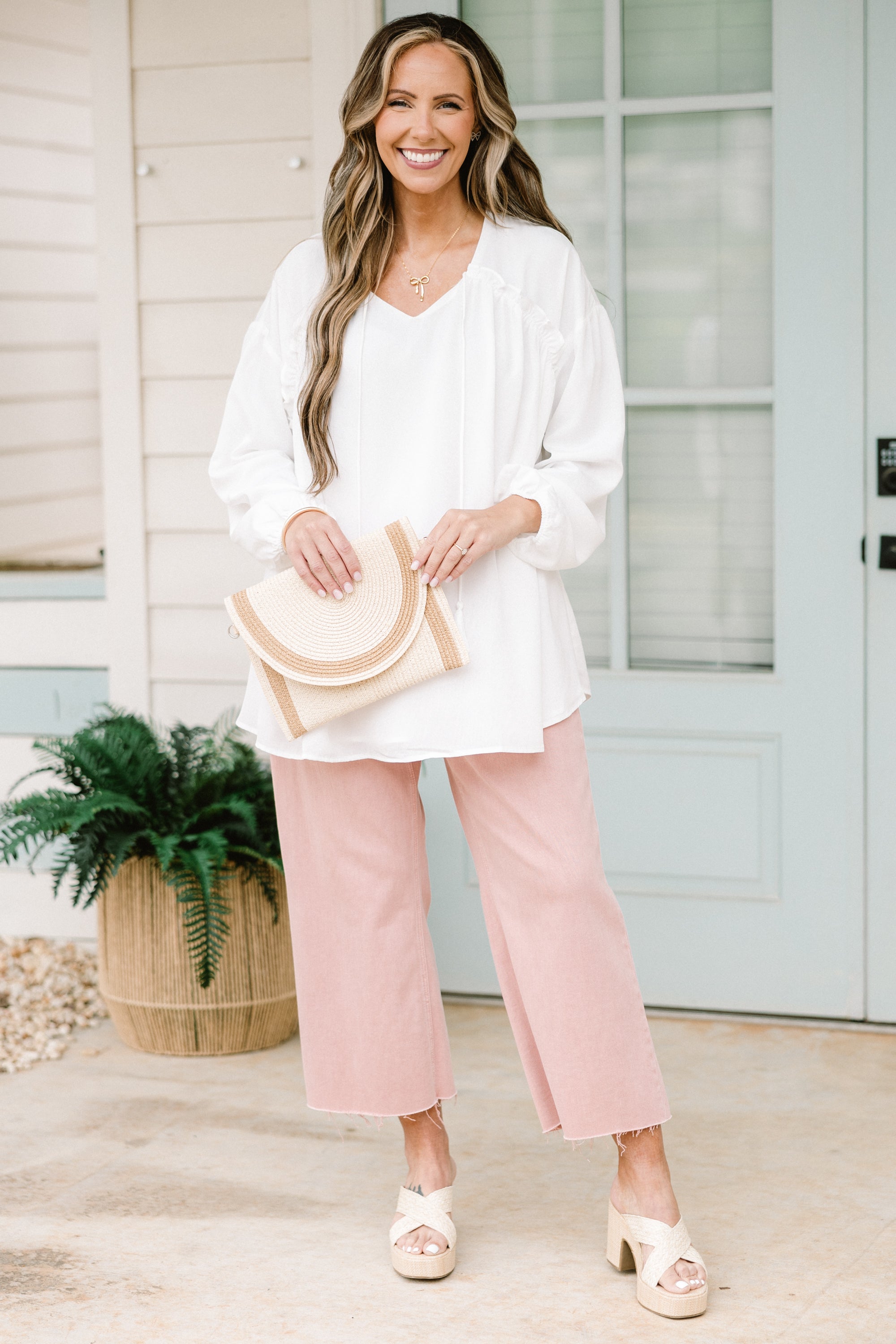 Just Stepping Out Top, White