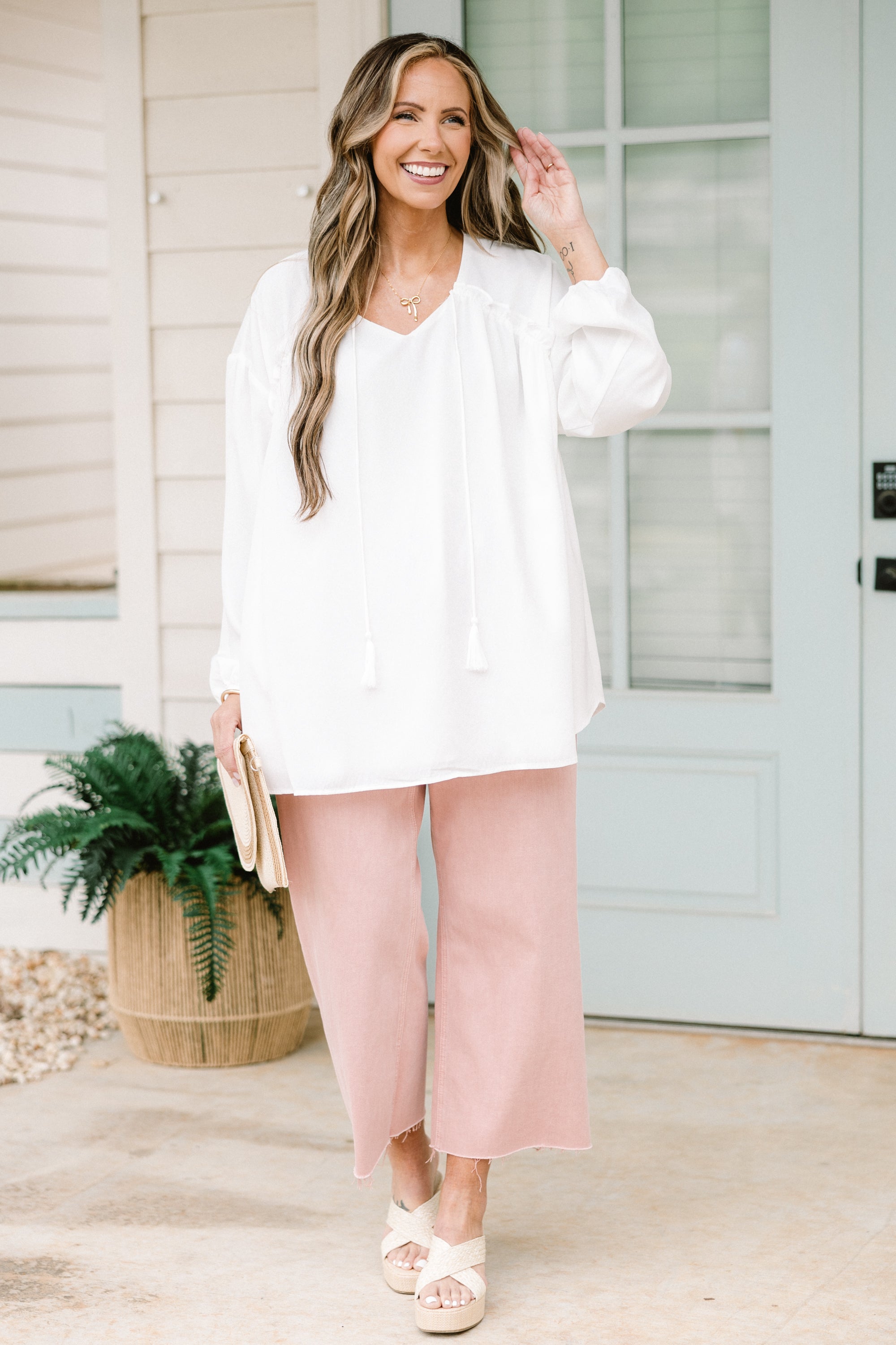 Just Stepping Out Top, White