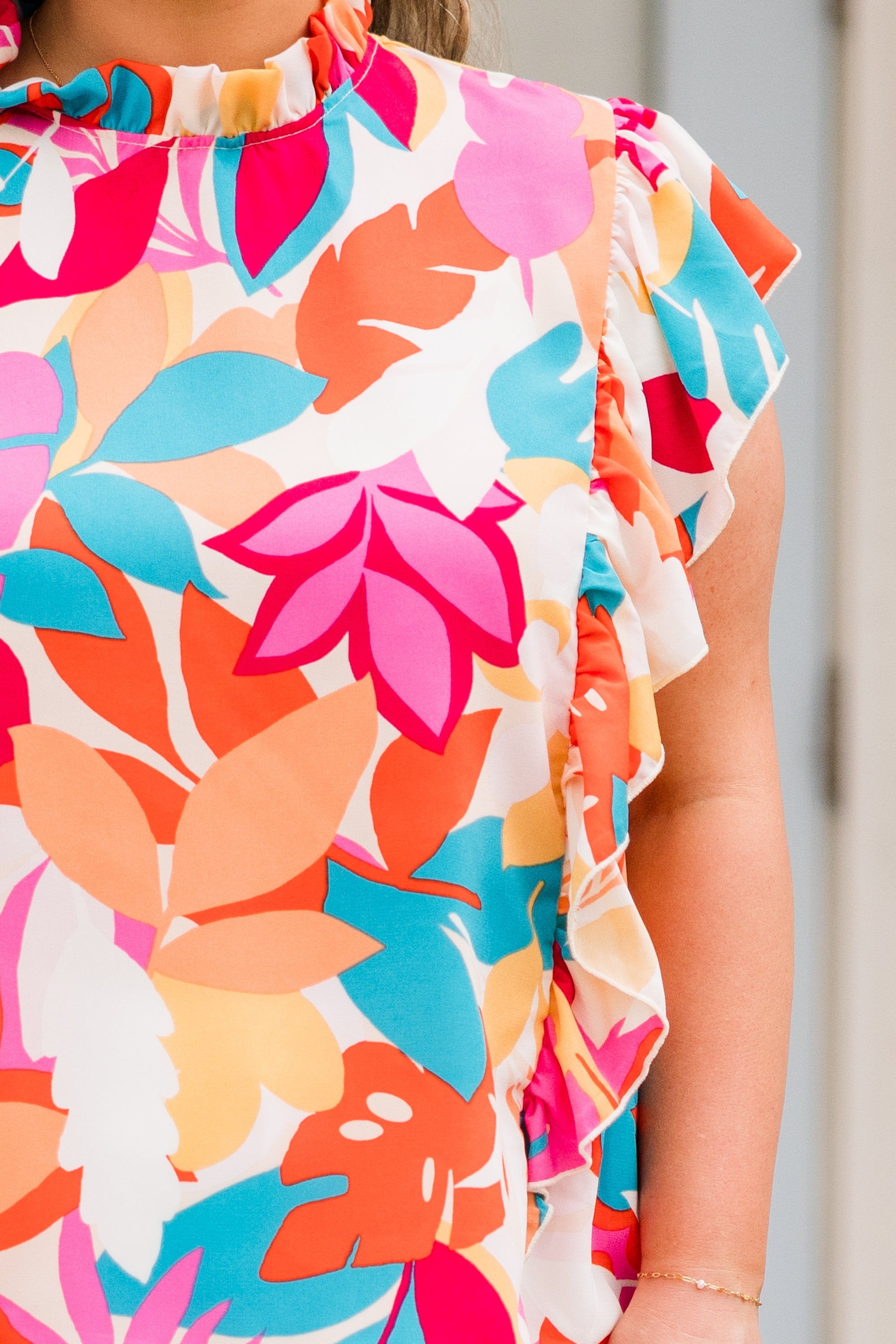 Kea Travels Top, Pink Multi