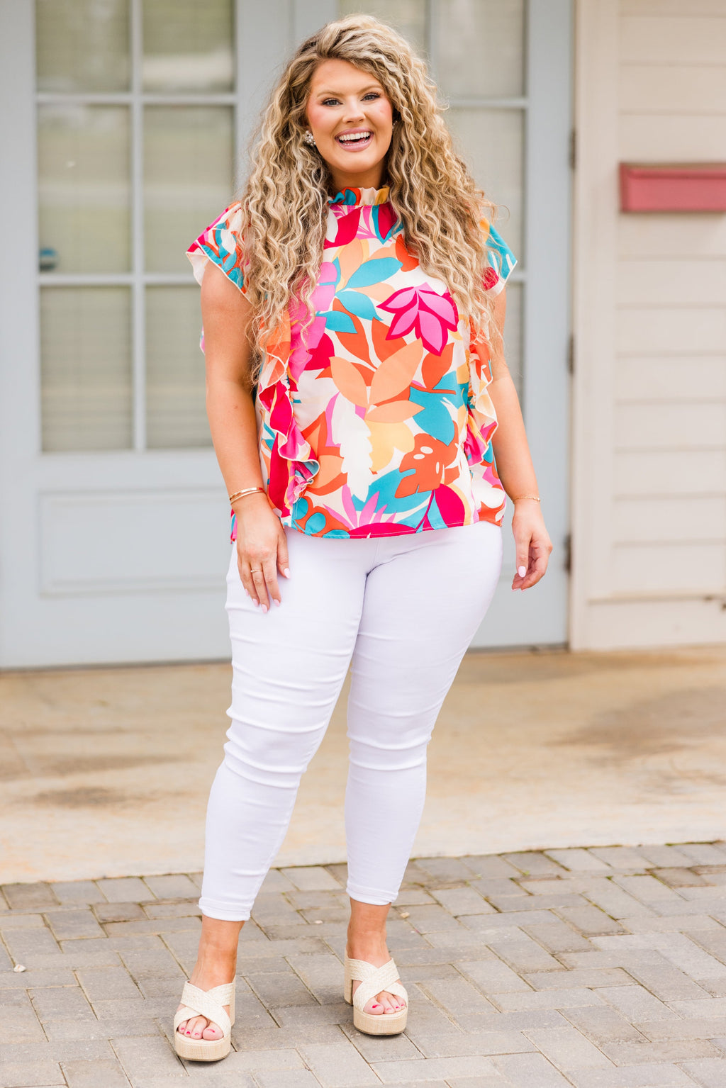 Kea Travels Top, Pink Multi