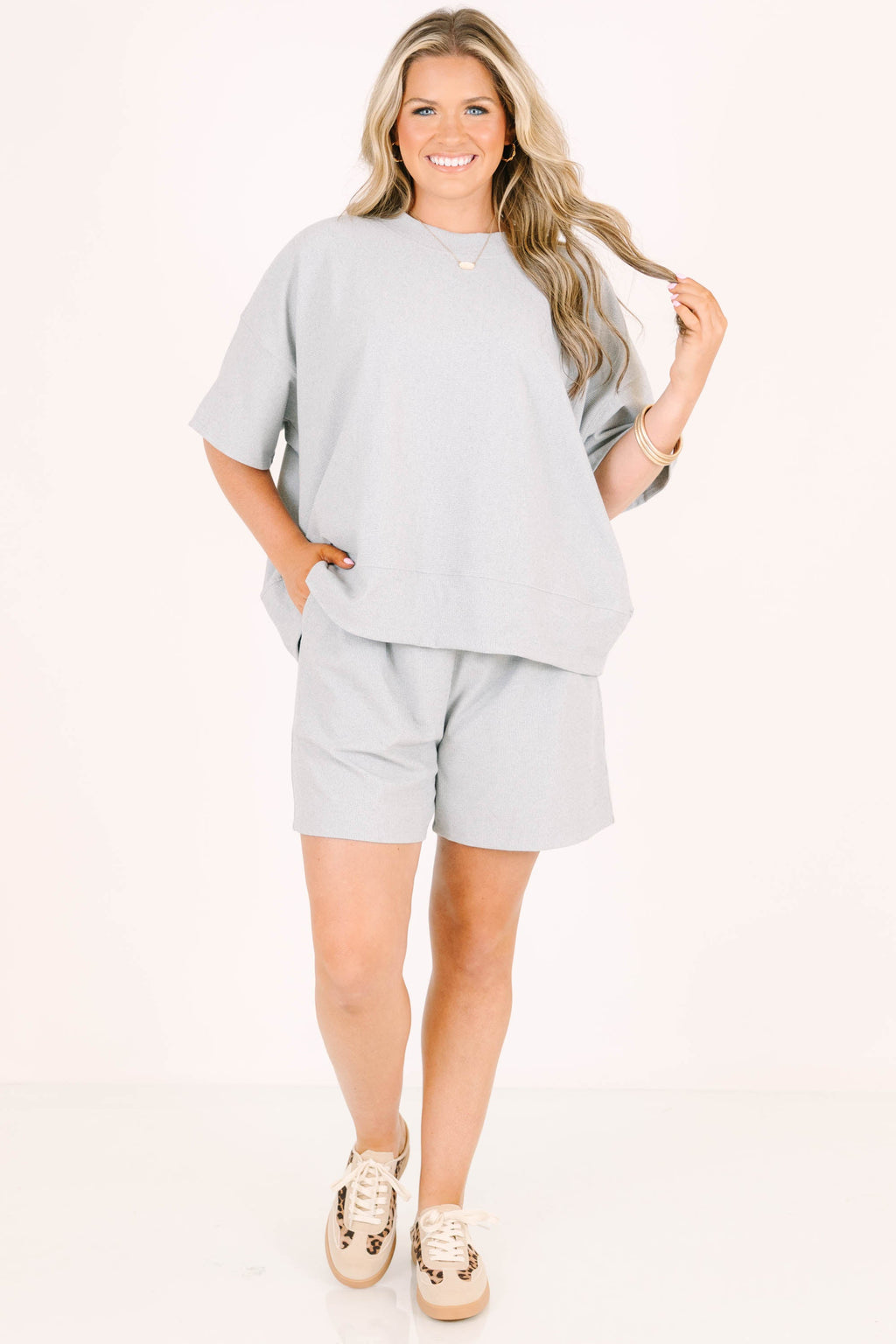Keep It Moving Set, Heather Grey