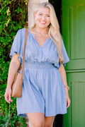 Keep It To Yourself Romper, Denim
