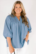 Keep It Up Top, Chambray