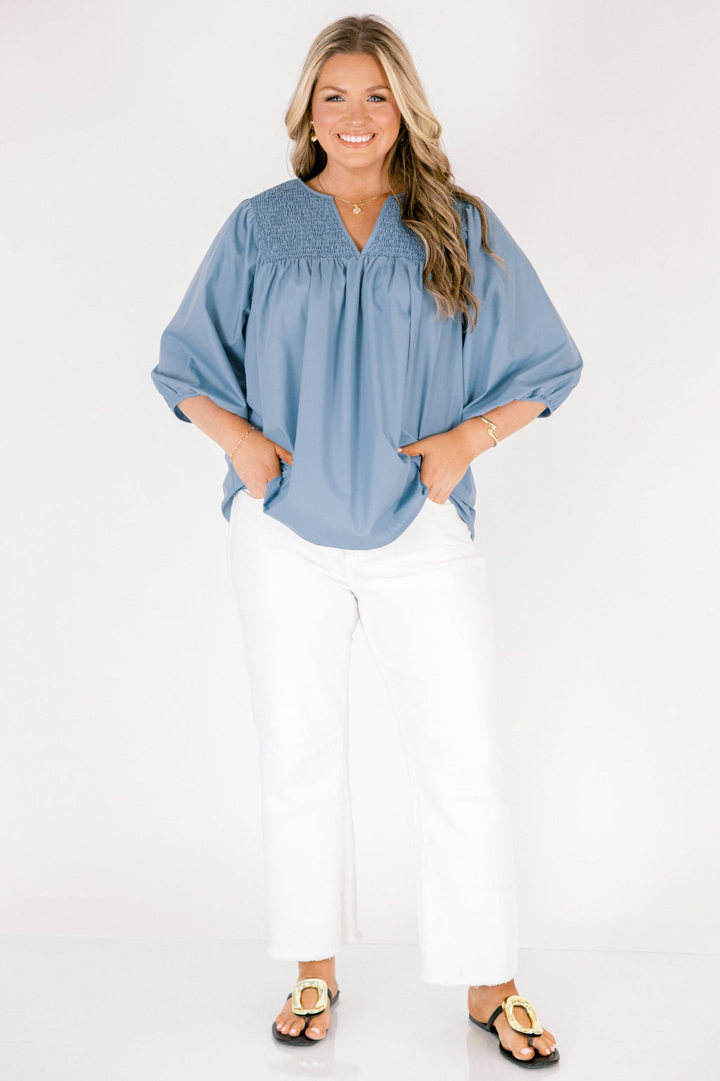 Keep It Up Top, Chambray
