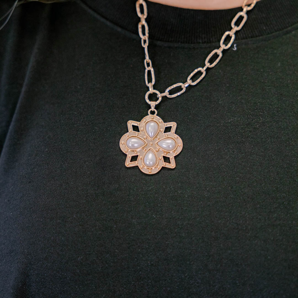 Keep Me Closer Necklace, Cream