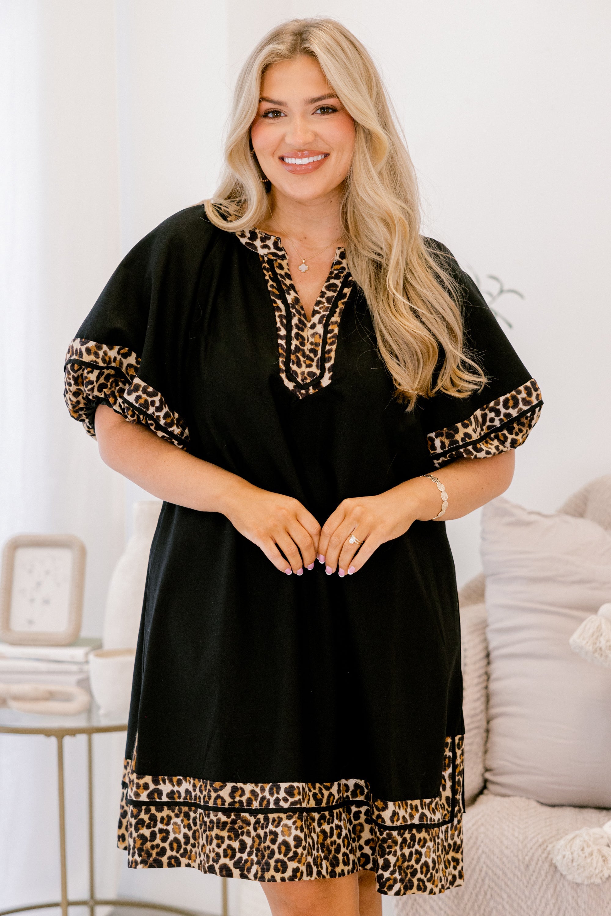 Keep Me Company Dress, Black