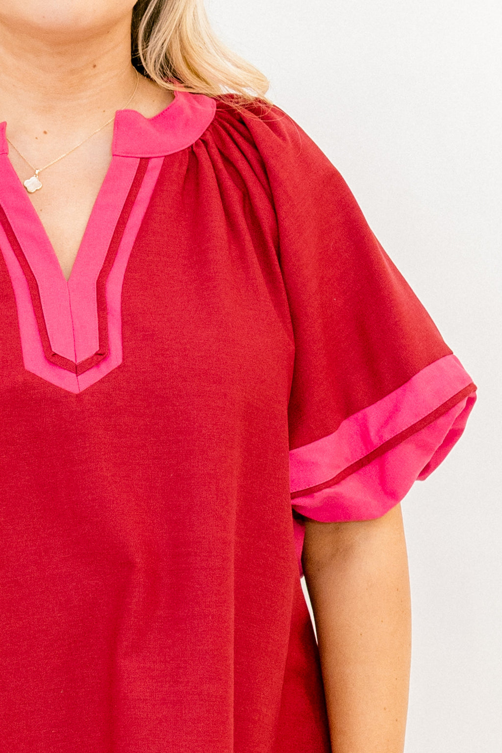 Keep Me Company Dress, Burgundy