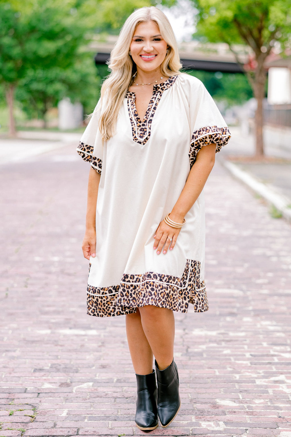 Keep Me Company Dress, Cream