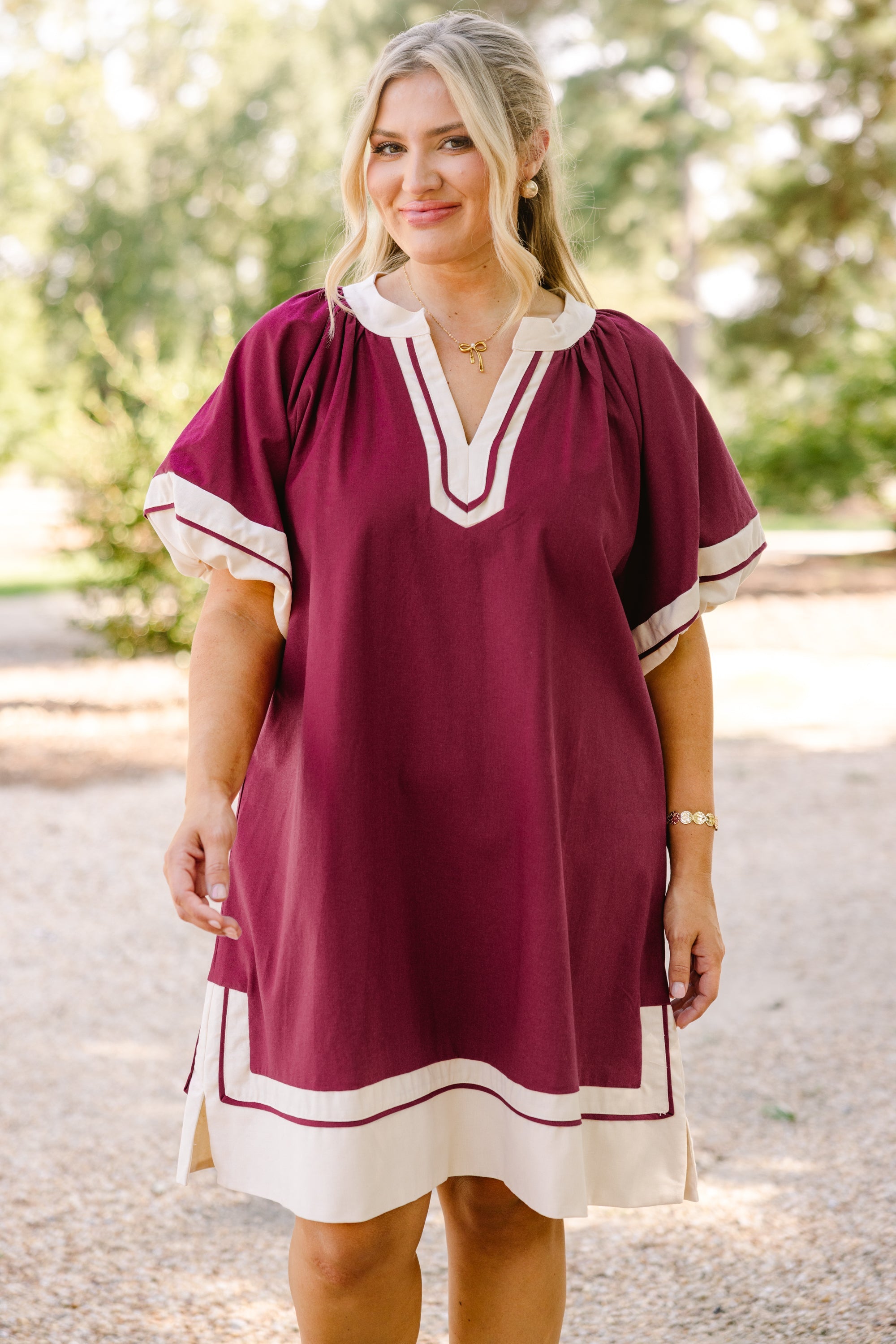 Keep Me Company Dress, Plum