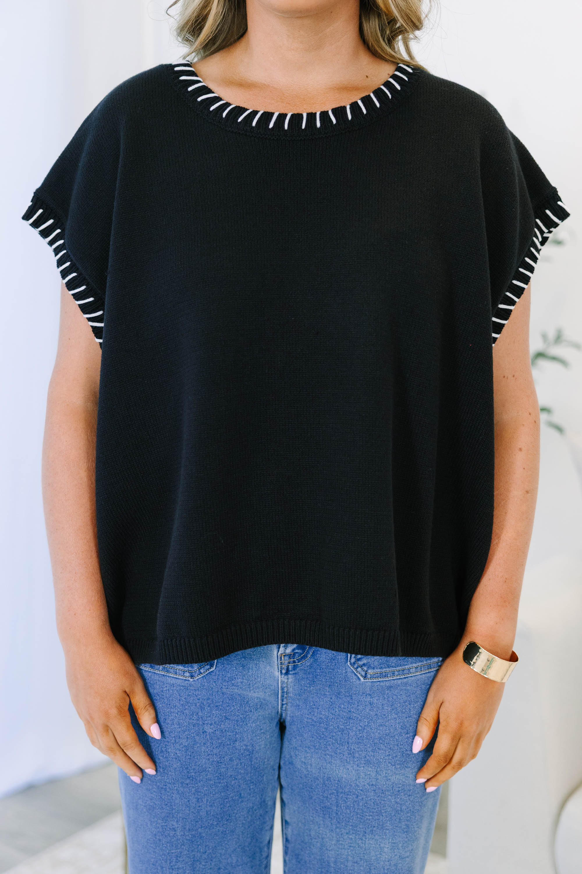 Keep Traveling Top, Black
