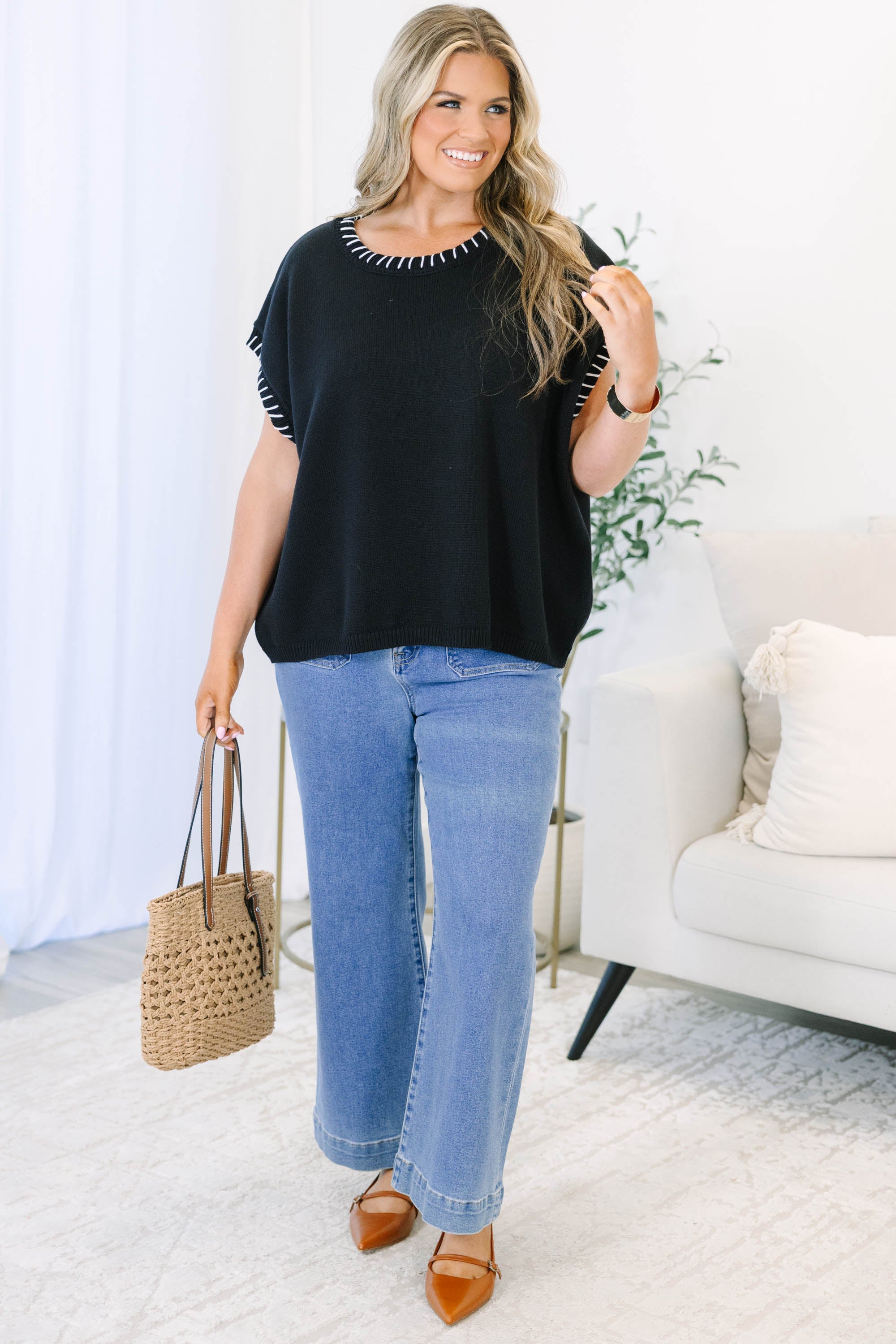 Keep Traveling Top, Black