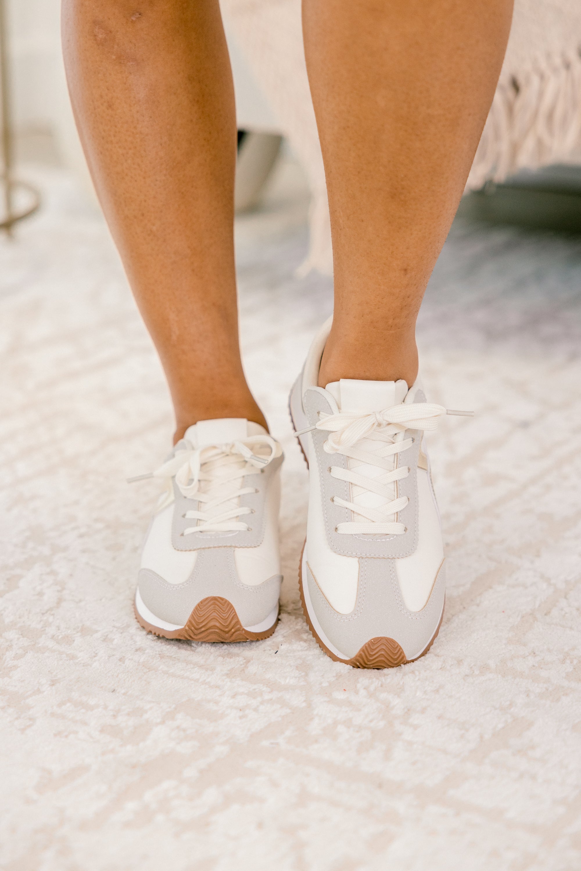 Keep Walking Sneakers, Gold