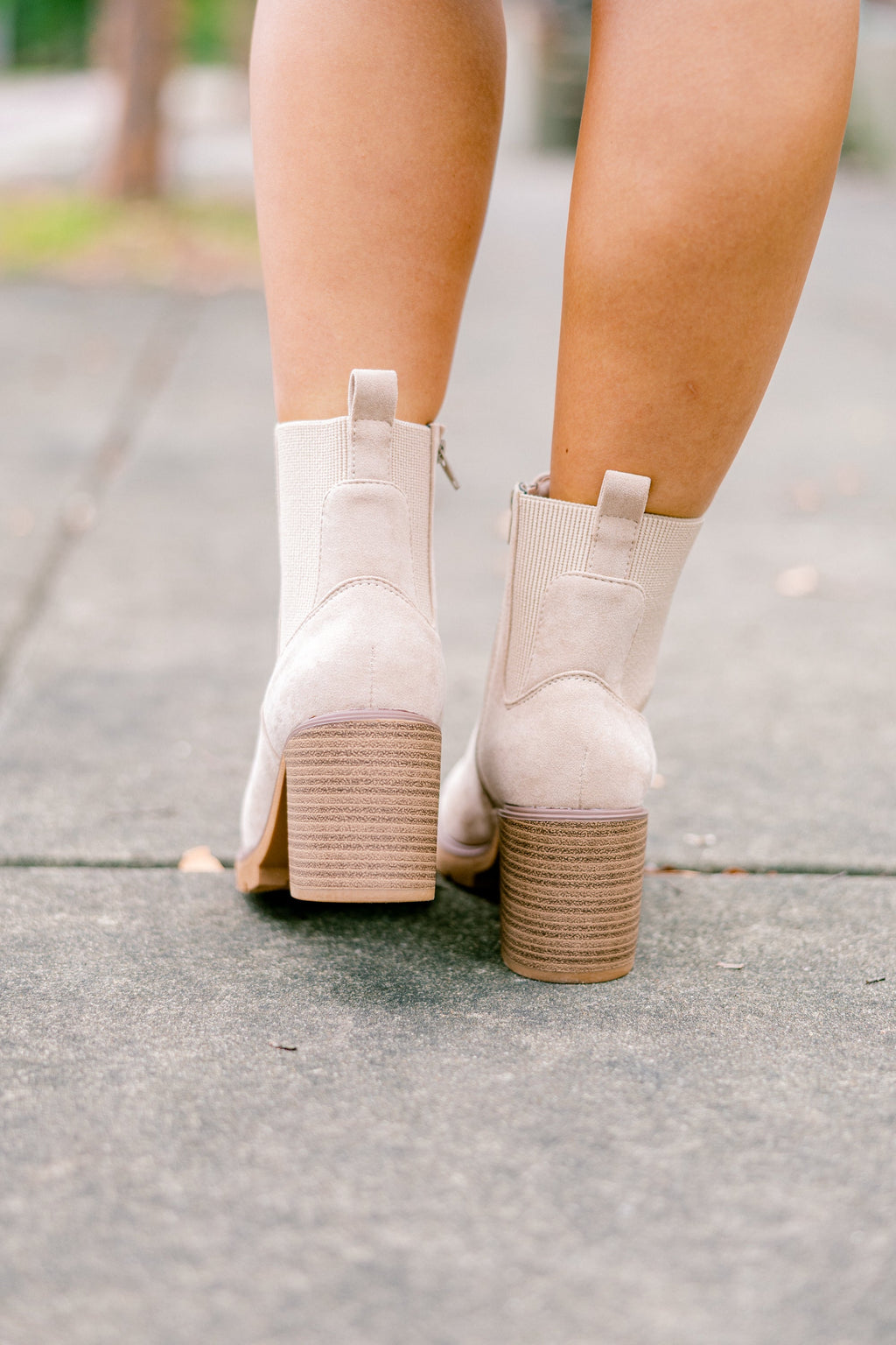 Keep 'Em Close Booties, Sand