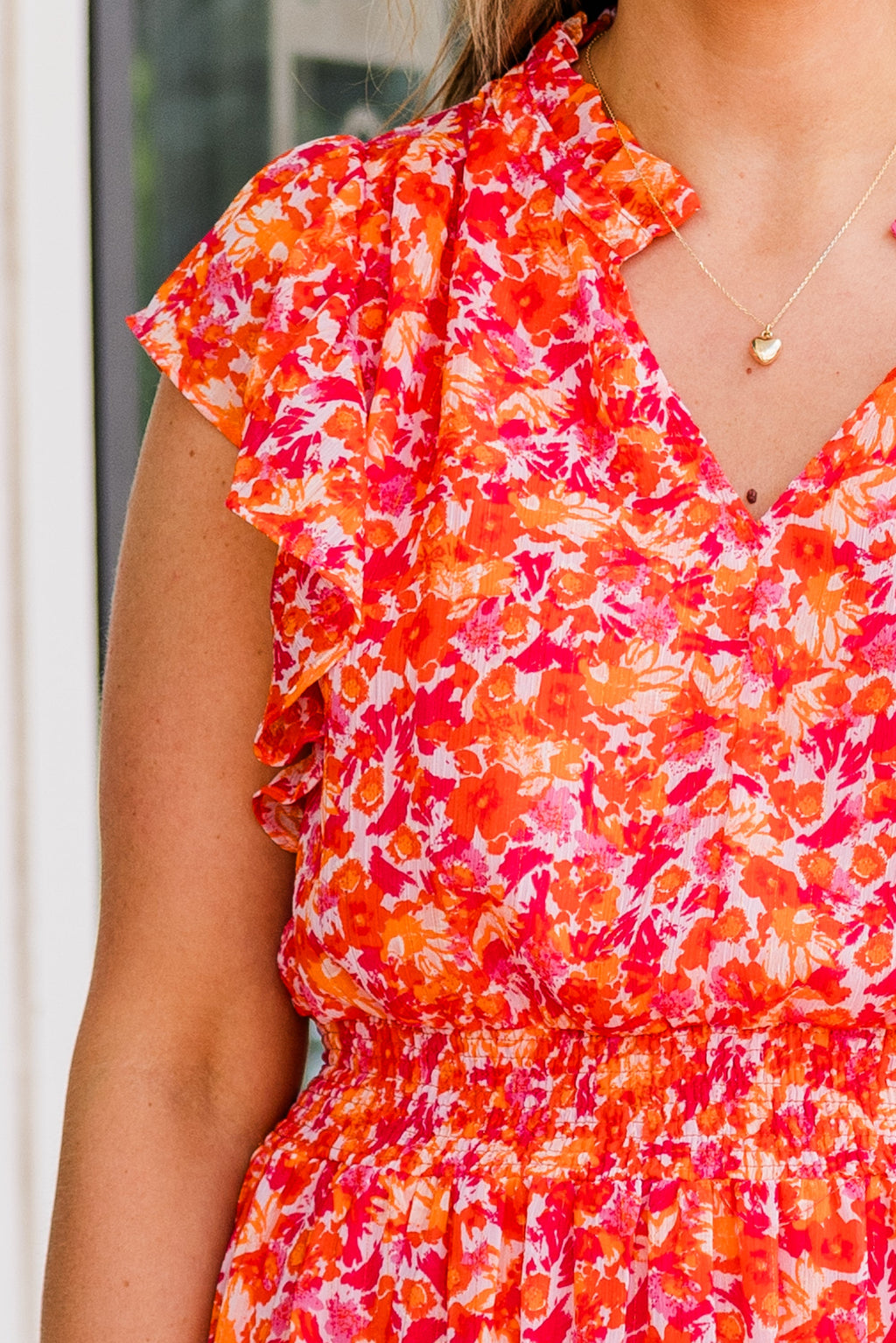 Keep 'Em Guessing Dress, Tangerine
