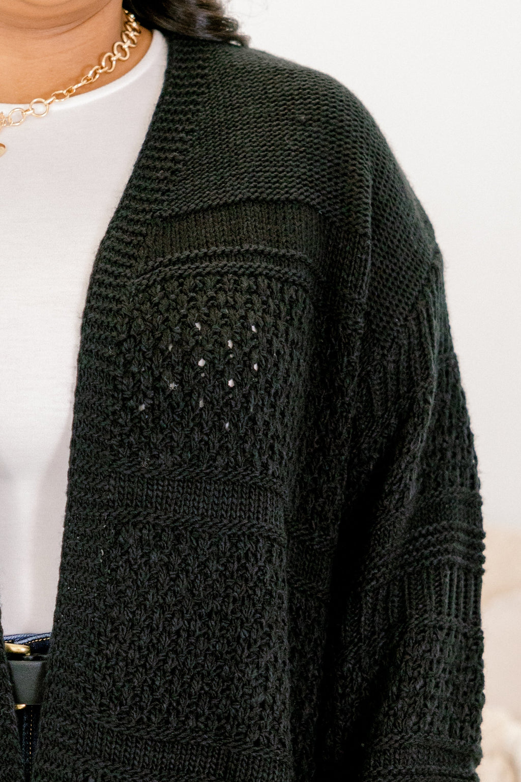 Keepin' Cozy Cardigan, Black