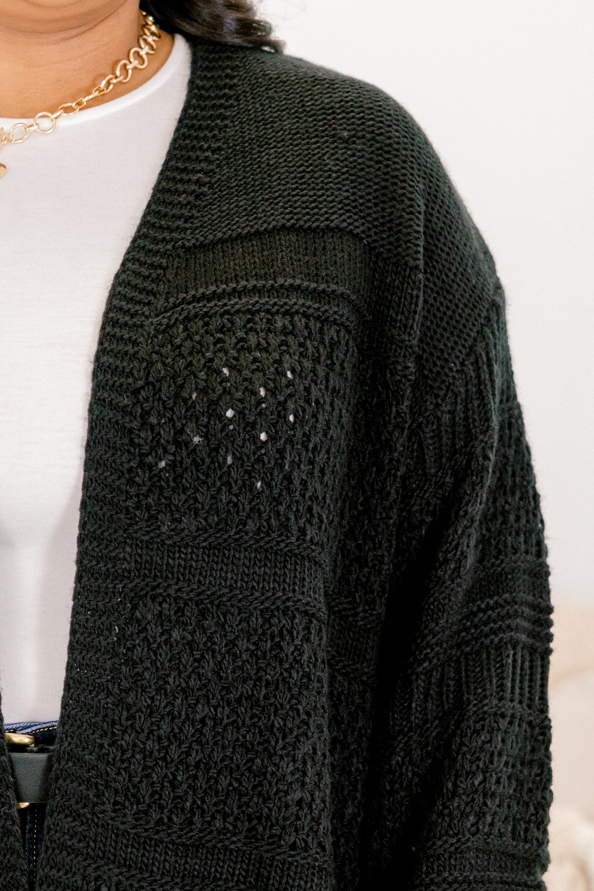 Keepin' Cozy Cardigan, Black