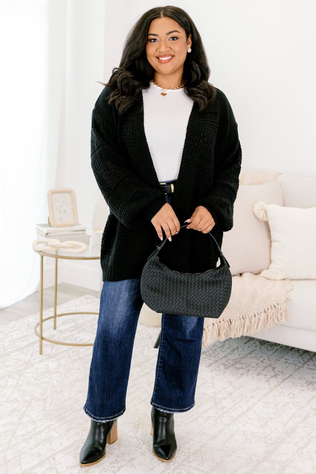 Keepin' Cozy Cardigan, Black
