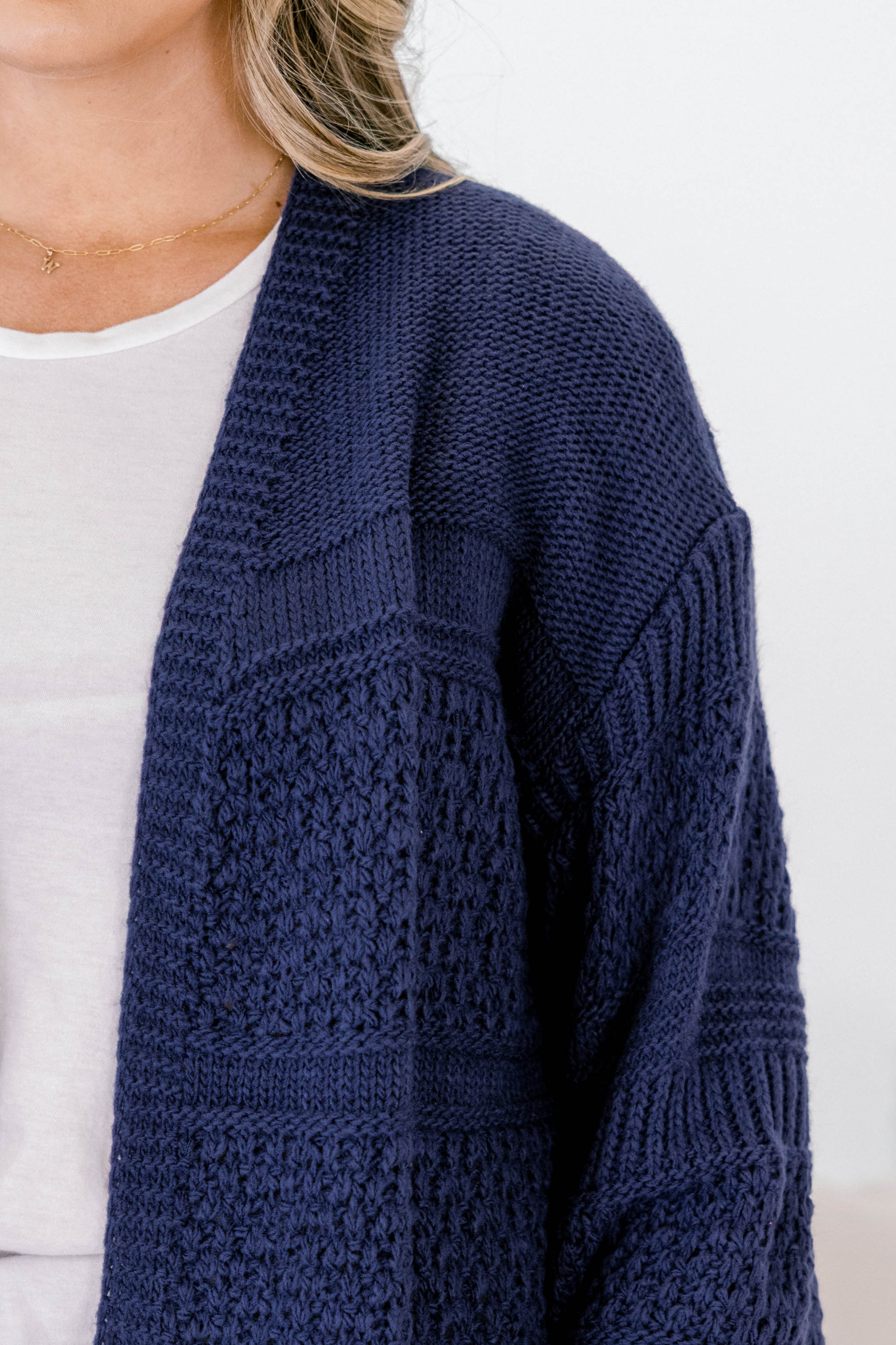 Keepin' Cozy Cardigan, Navy