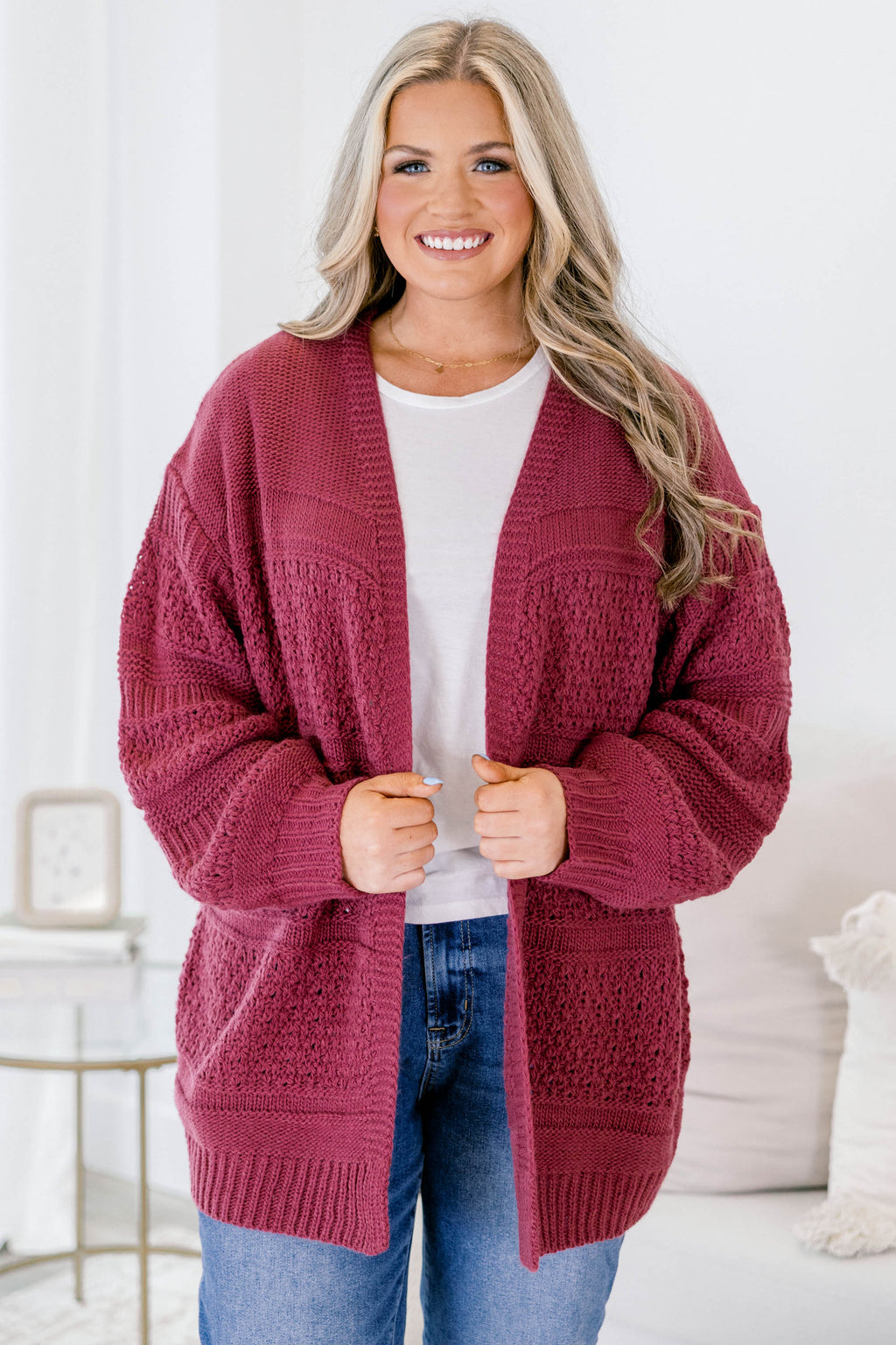 Keepin' Cozy Cardigan, Pink